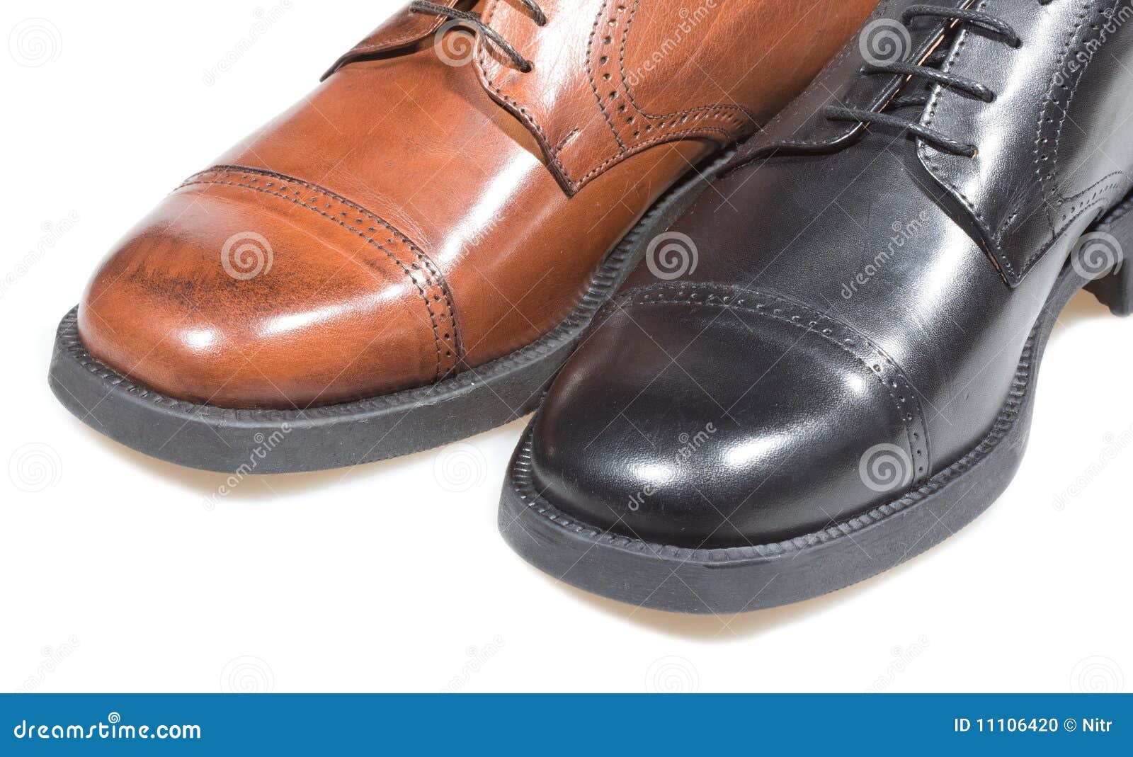 Black and brown shoes stock photo. Image of shiny, pair 11106420