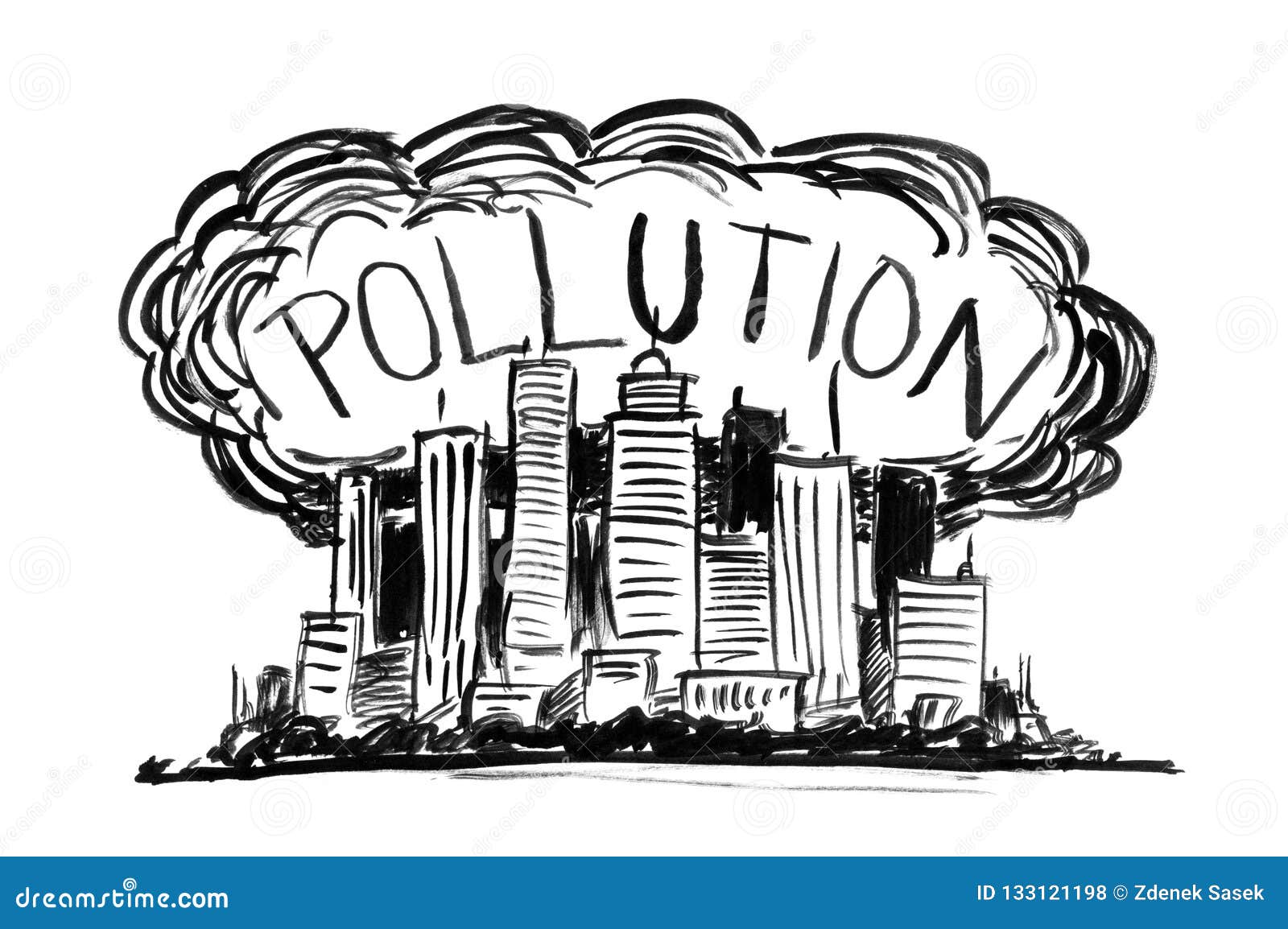 A easy sketch on air pollutionPart 2  YouTube