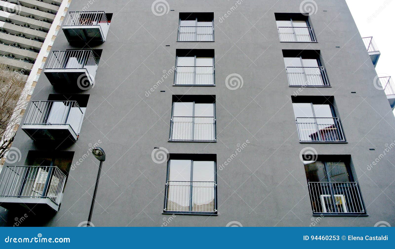 Black buildings stock image. Image of modern, black, building 94460253