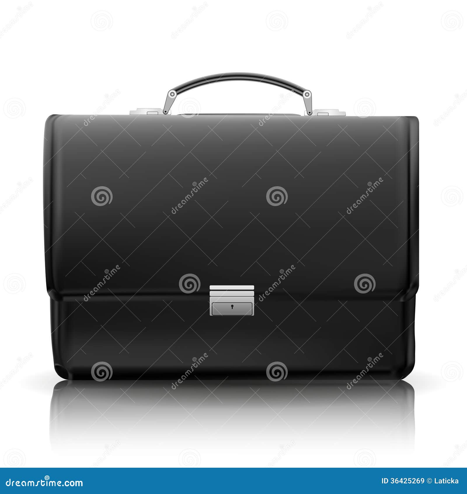 Black business briefcase stock vector. Illustration of manager 36425269