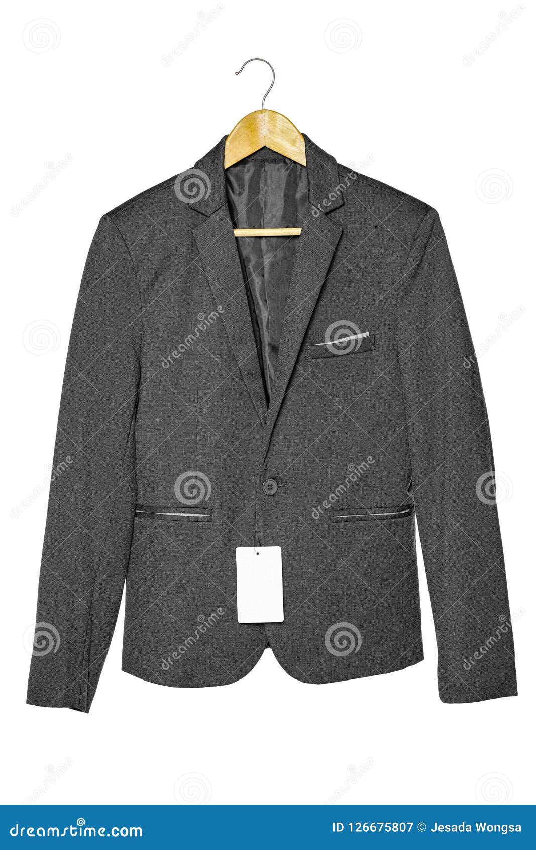 Black Business Suit Isolated with Clipping Path on White Background ...