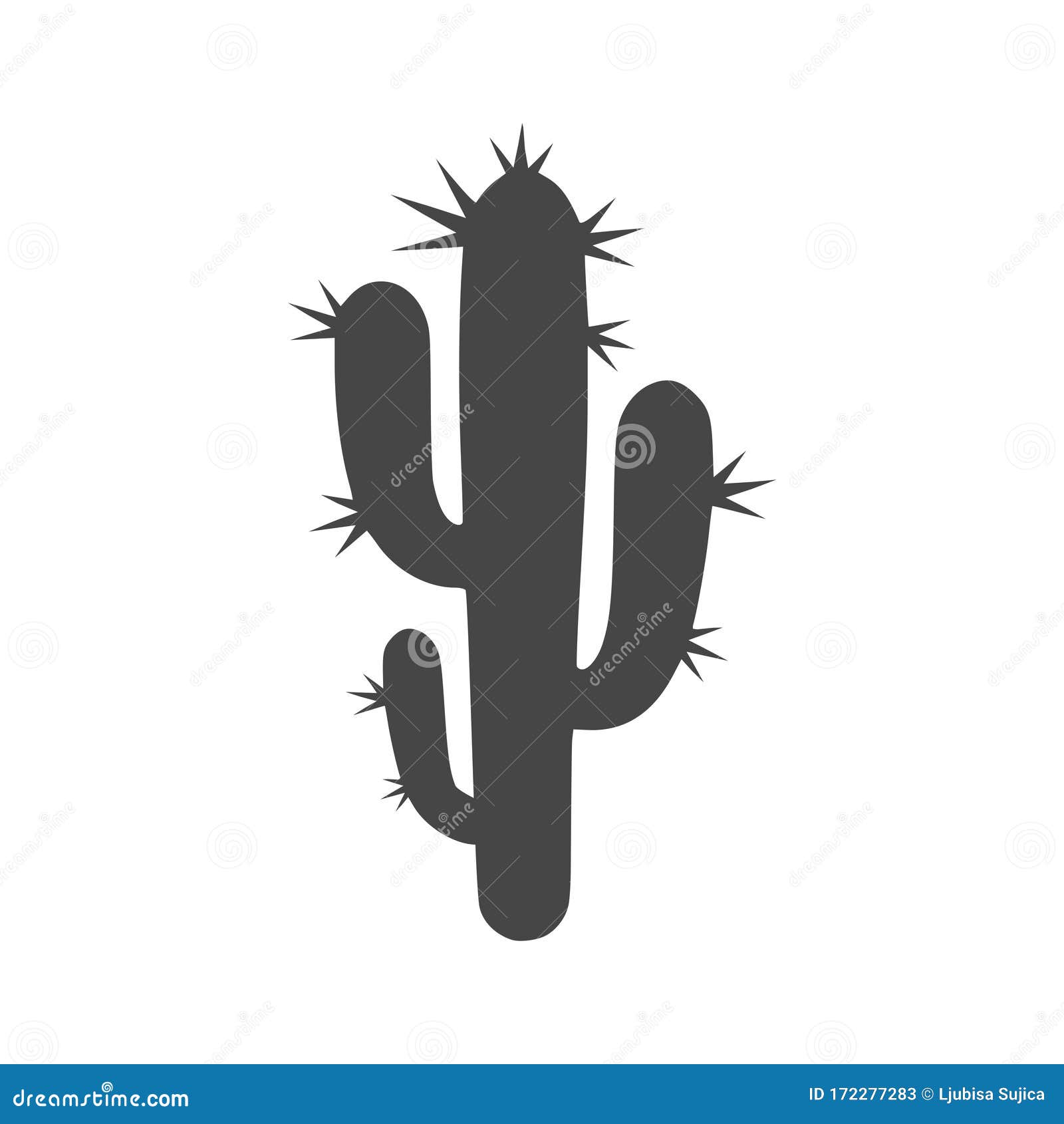 Black Cactus Plant Silhouette Stock Vector - Illustration of mexican, cactus: 172277283 Black Cactus Plant Silhouette Stock Vector - Illustration of mexican, cactus: 172277283