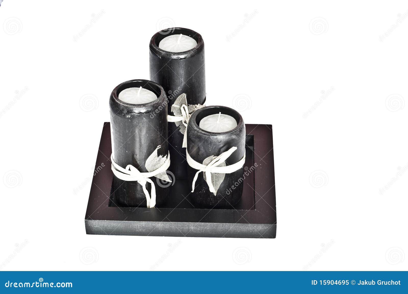 Black candles isolated stock image. Image of nobody, light 15904695