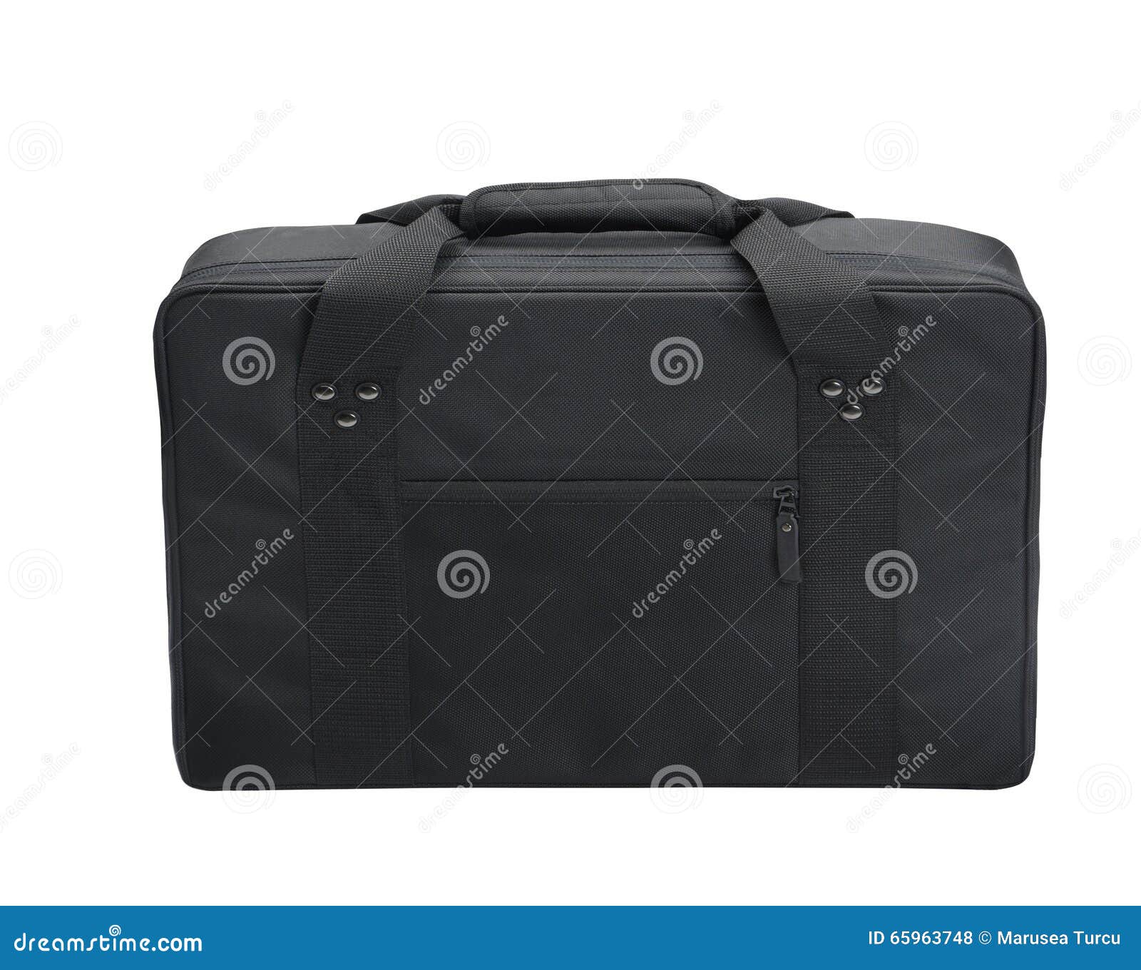Black canvas laptop bag stock photo. Image of travel 65963748