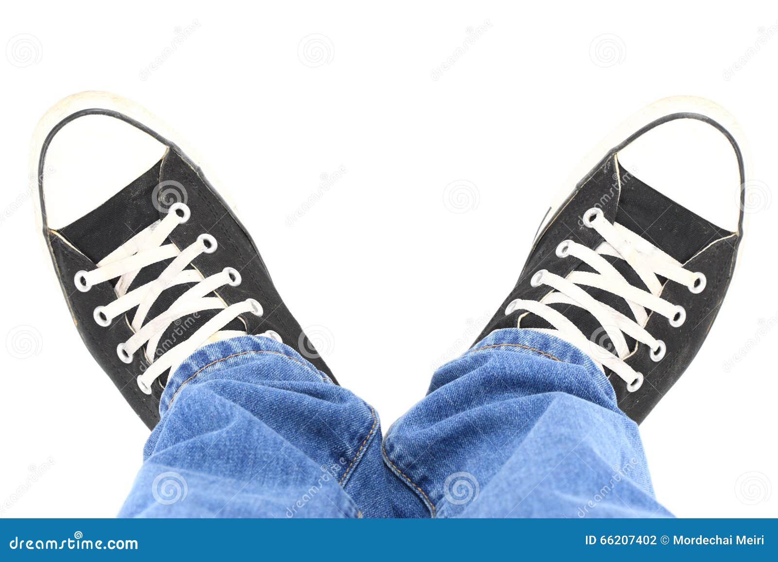 Download Black Canvas Sneakers, Top View Stock Photo - Image of ...