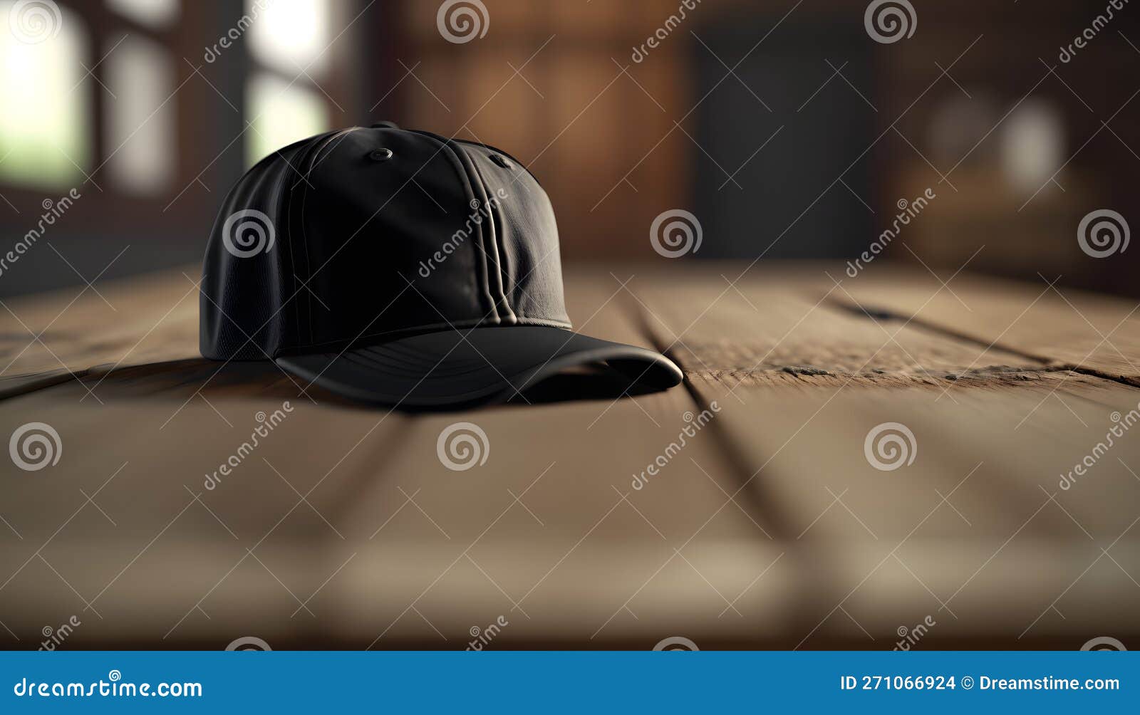 black cap mockup for branding and visual identity application, generative ai