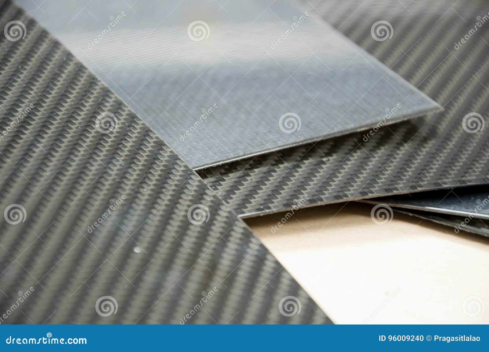 Black Carbon Fiber Composite Raw Material Close Up Stock Photo Image