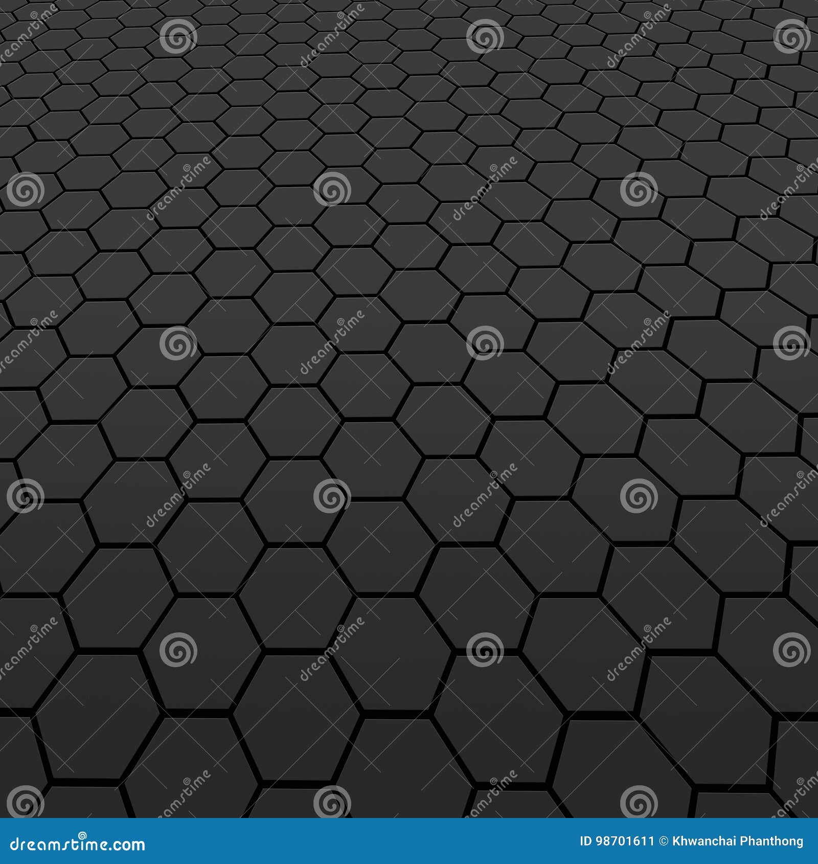 Black Carbon Seamless Pattern with Hexagons Background Stock