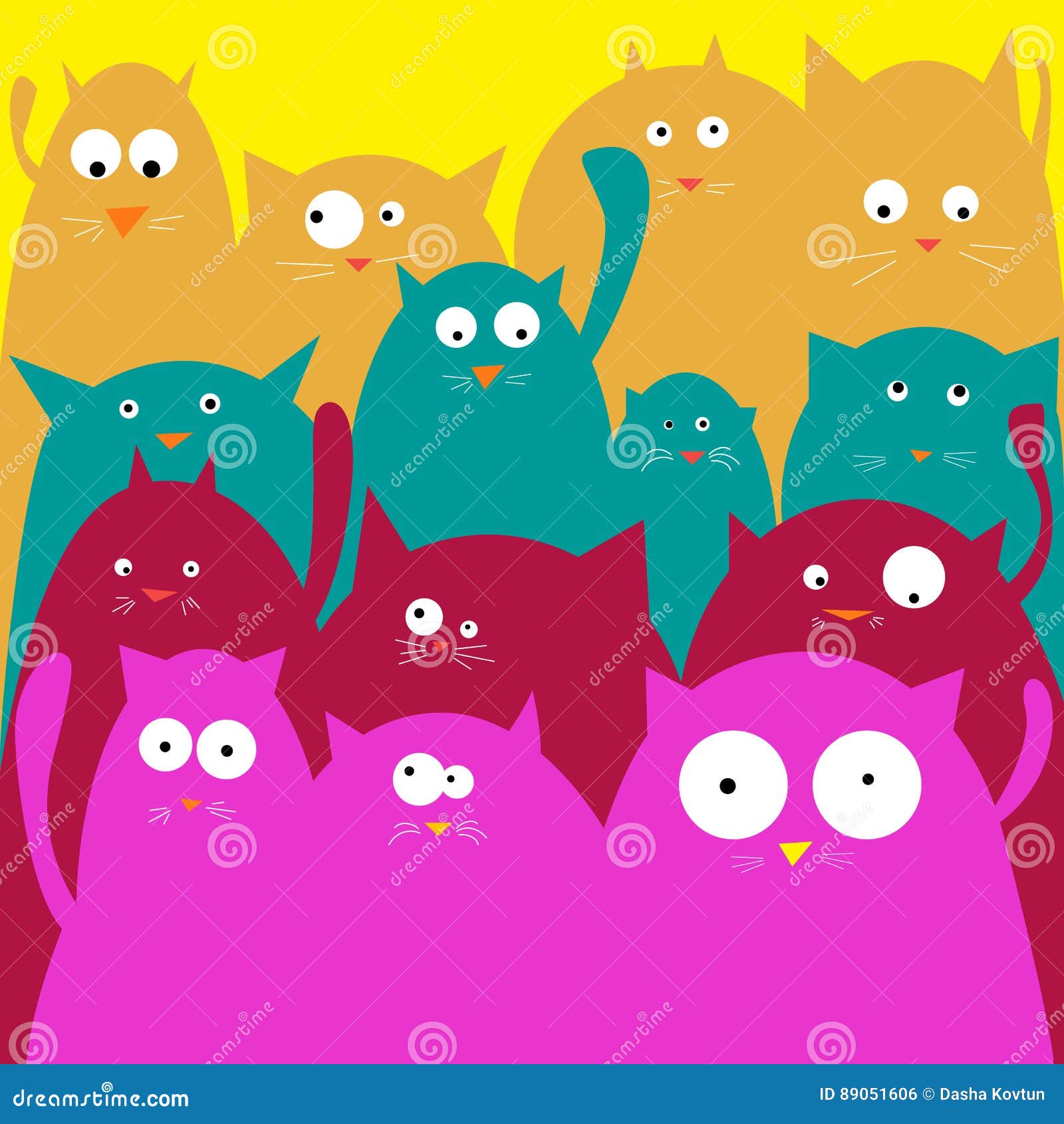 Black Cat with Green Eyes Vector Stock Vector Illustration of icon