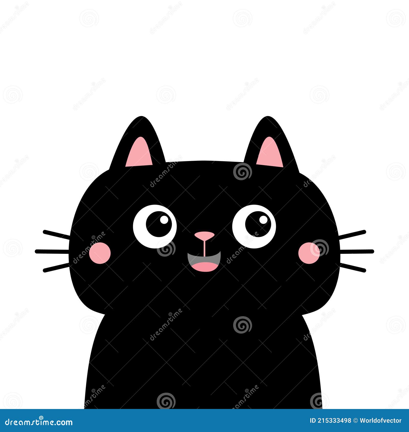 Black Cat Kitten Kitty Silhouette Icon. Cute Kawaii Cartoon Character. Happy Face. Pink Cheeks. Happy Valentines Day Stock Vector - Illustration of head, character: 215333498 Black Cat Kitten Kitty Silhouette Icon. Cute Kawaii Cartoon Character. Happy Face. Pink Cheeks. Happy Valentines Day Stock Vector - Illustration of head, character: 215333498