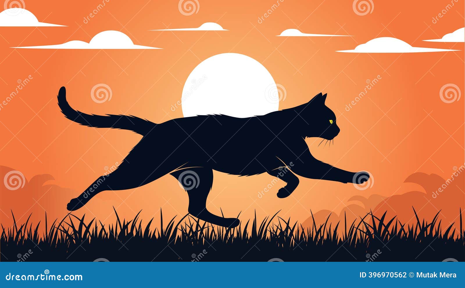 Cat Running Silhouette Stock Illustrations – 2,941 Cat Running Silhouette  Stock Illustrations, Vectors \u0026 Clipart - Dreamstime, image size:1600x990