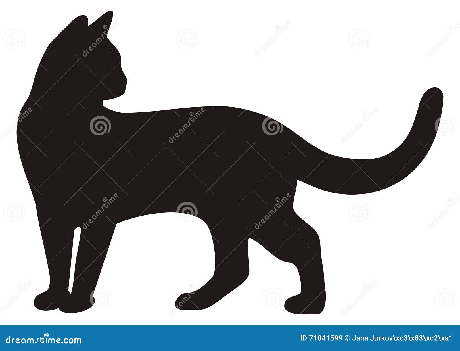 Black cat head vector illustration. Simple cartoon cat icon. Black  silhouette of a cat 7313124 Vector Art at Vecteezy