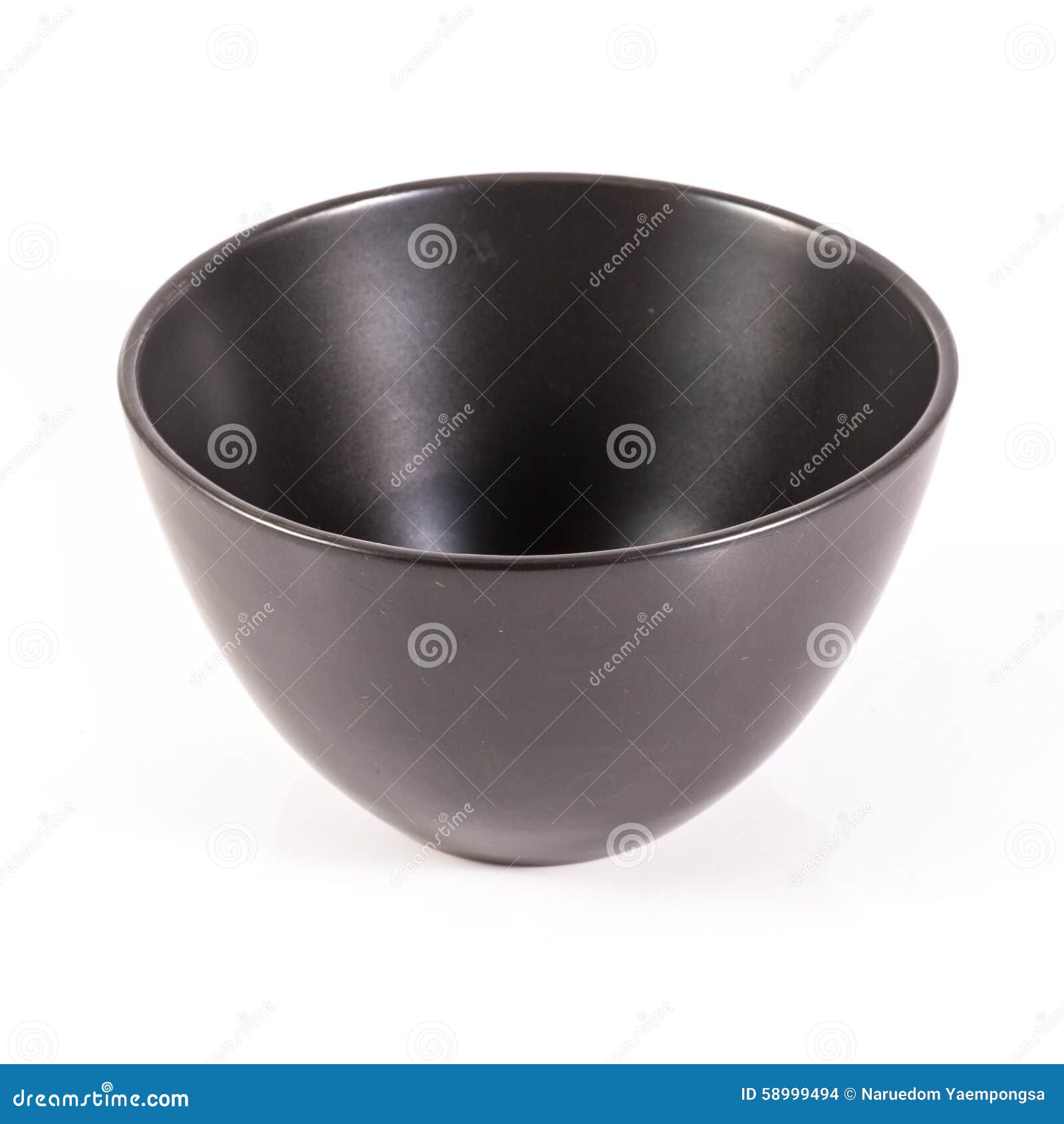 Black ceramic bowl stock photo. Image of kitchenware 58999494