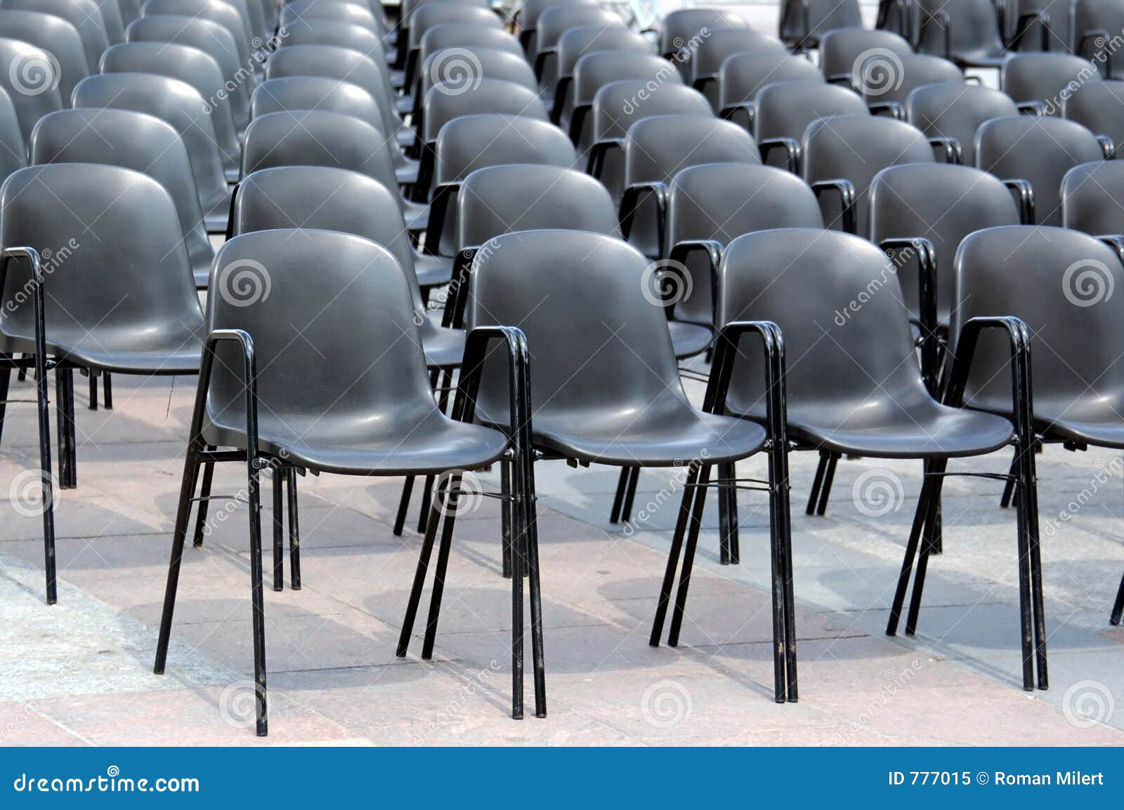 Black chairs stock image. Image of cultural, platform, audience - 777015