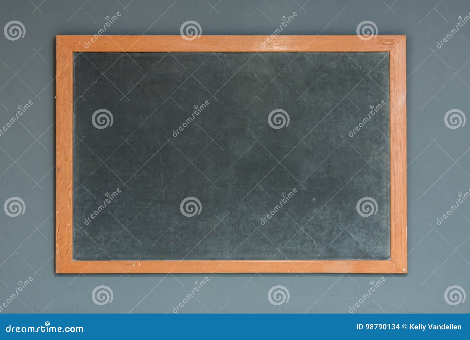 Black Chalkboard on Gray Wall Stock Photo Image of black, background
