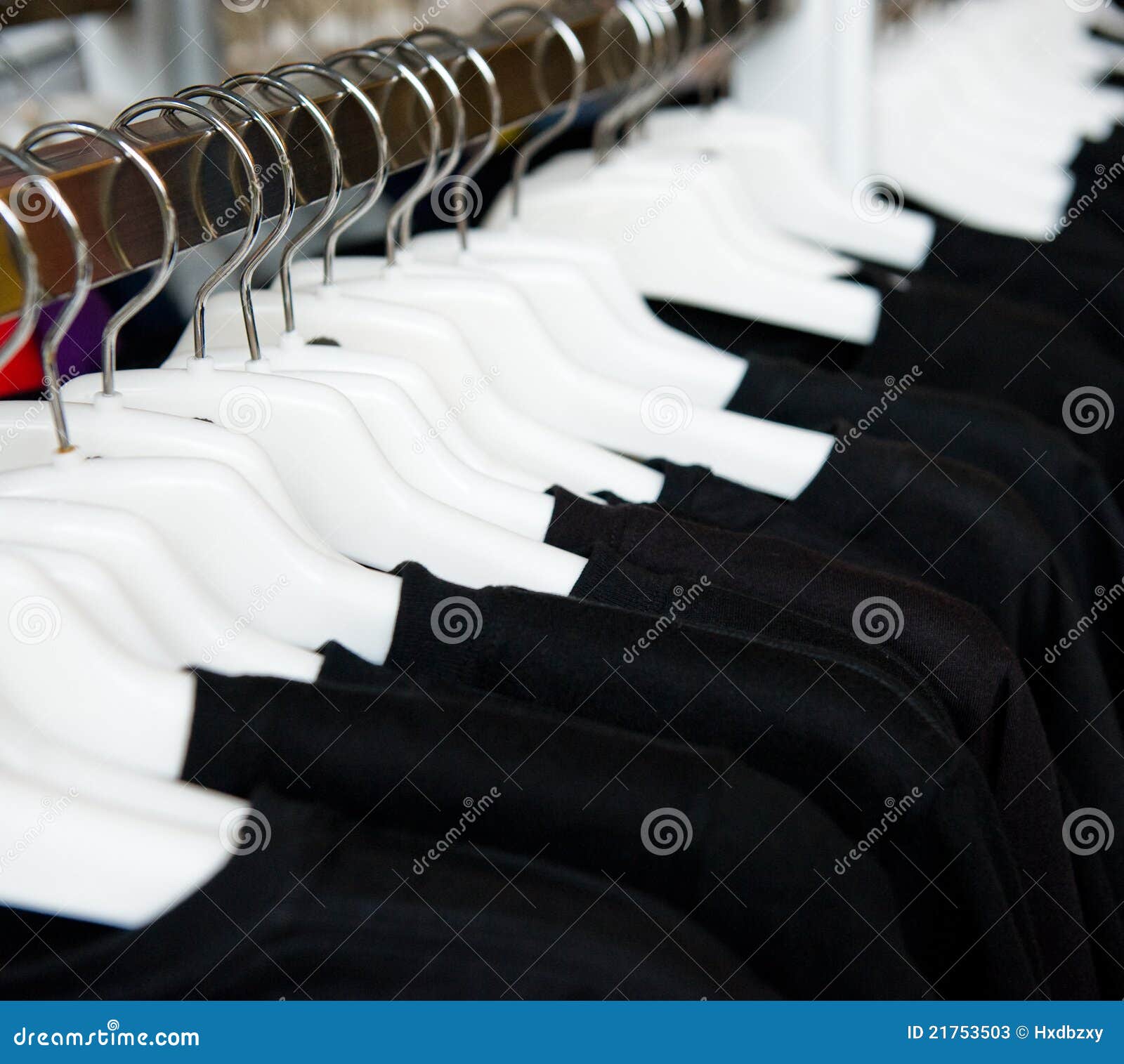 Black clothes stock image. Image of display, fashionable - 21753503