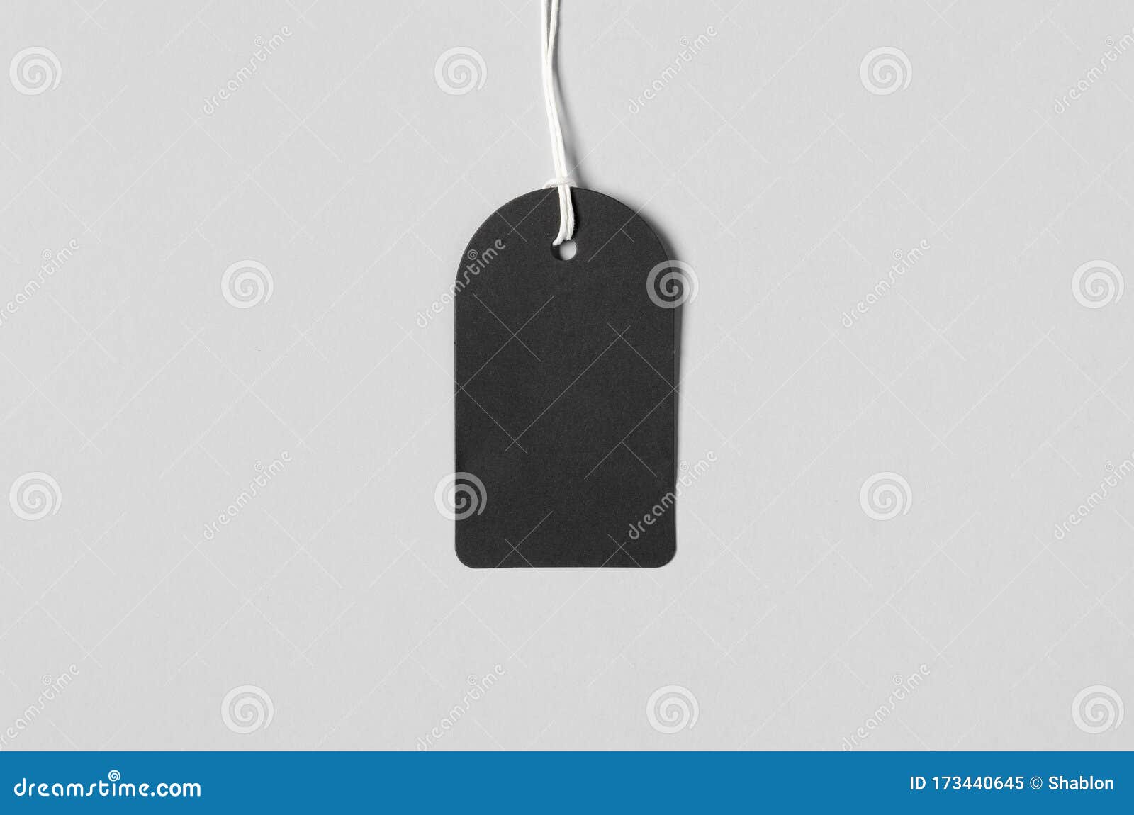Black Clothing Tag, Gift Tag Mockup Stock Image Image of brown, blank
