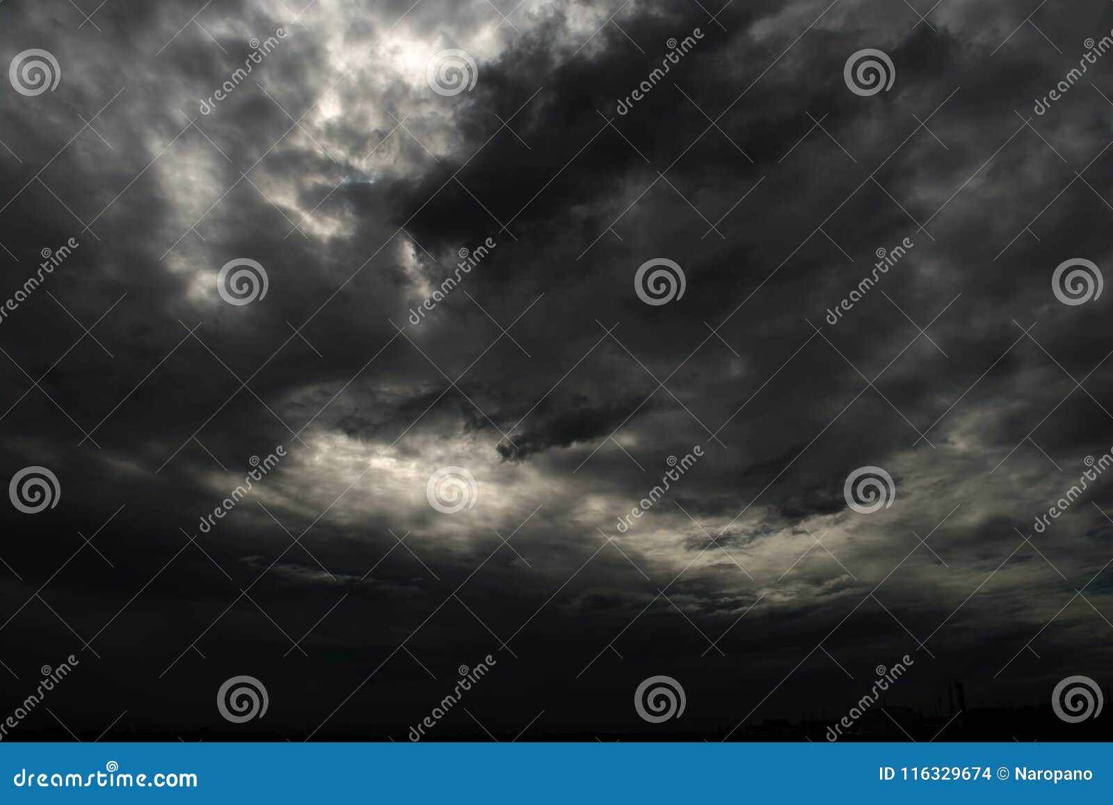 Black Cloud Rainstorm in the Vast Sky Stock Photo Image of vast