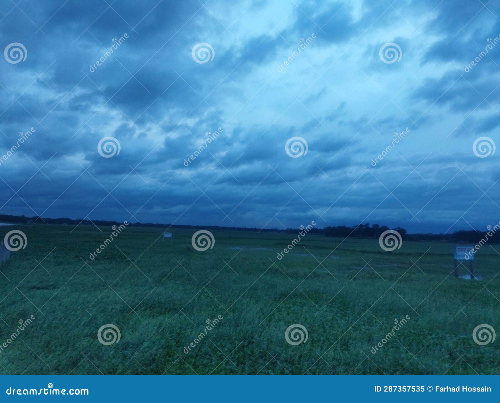 Black Clouds Evening Scenario. Sky Covered with Cloud Editorial Image