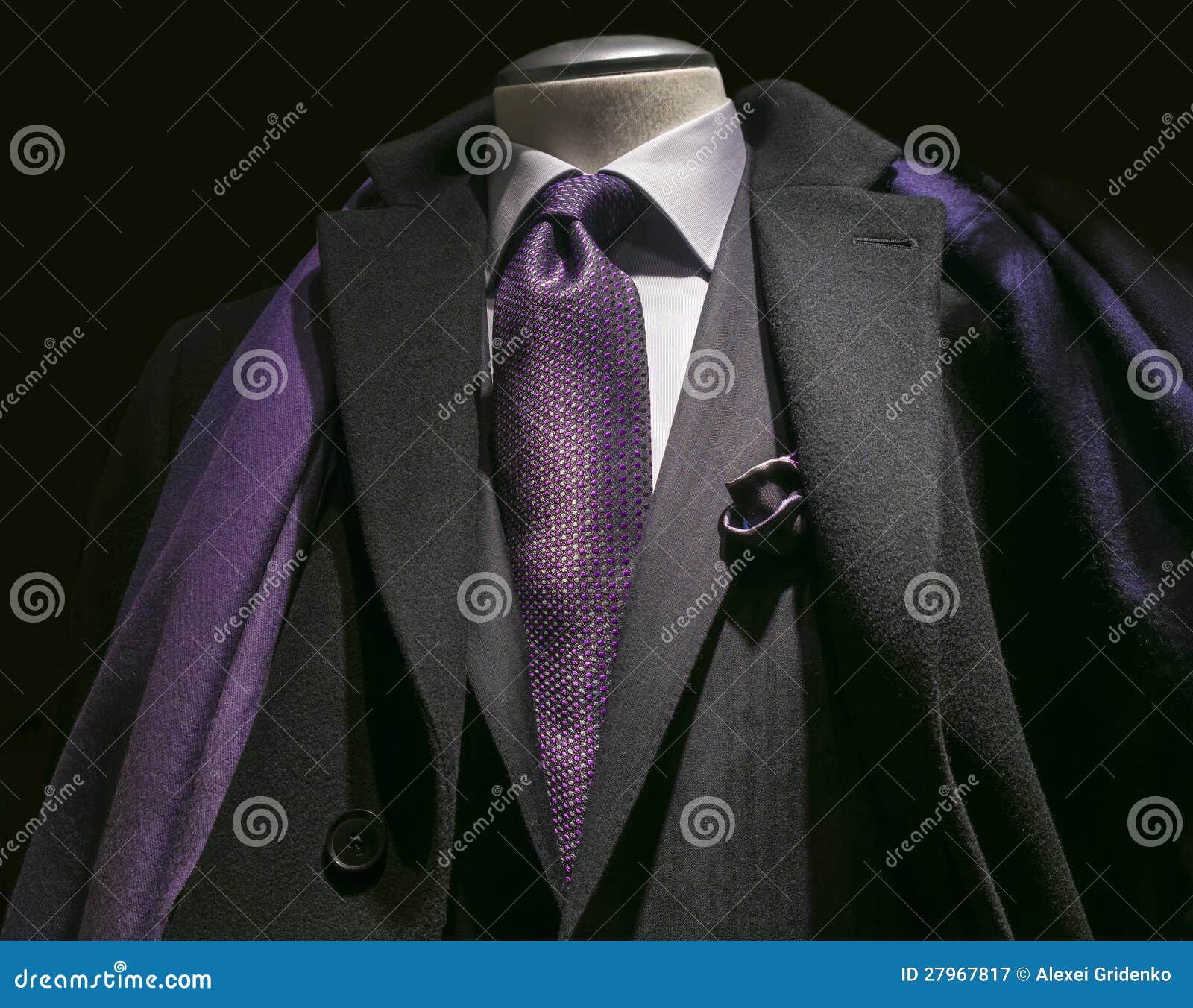 Buy > purple black tie dress > in stock