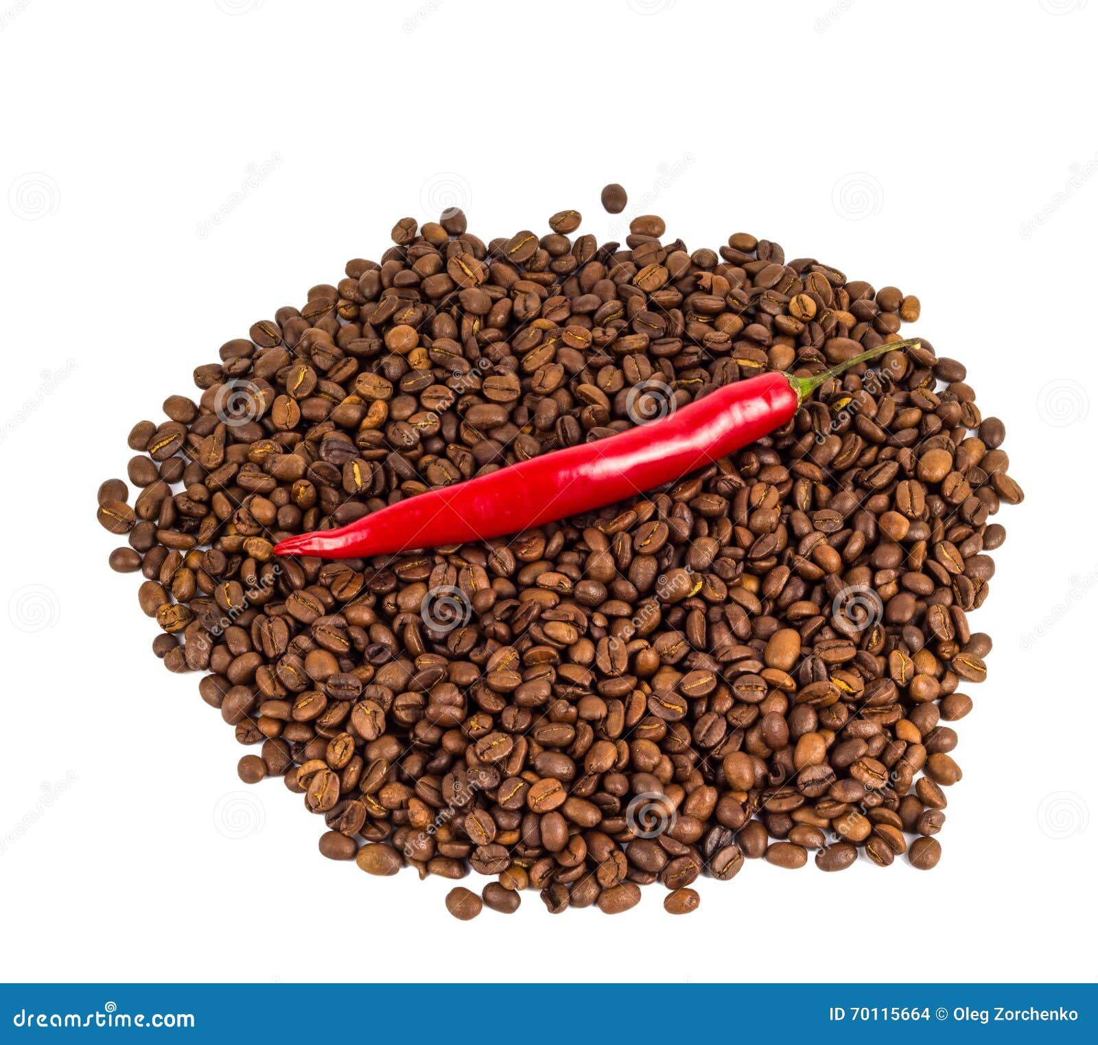 Black Coffee and Red Pepper Stock Photo Image of vegetable, pepper