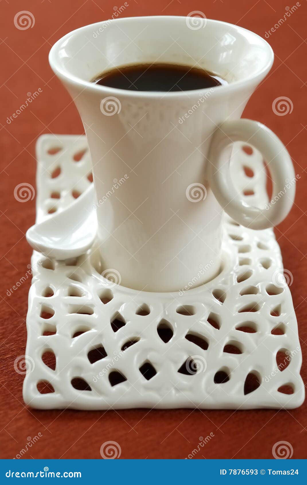Black Coffee in Stylish Cup Stock Image Image of style, beverages