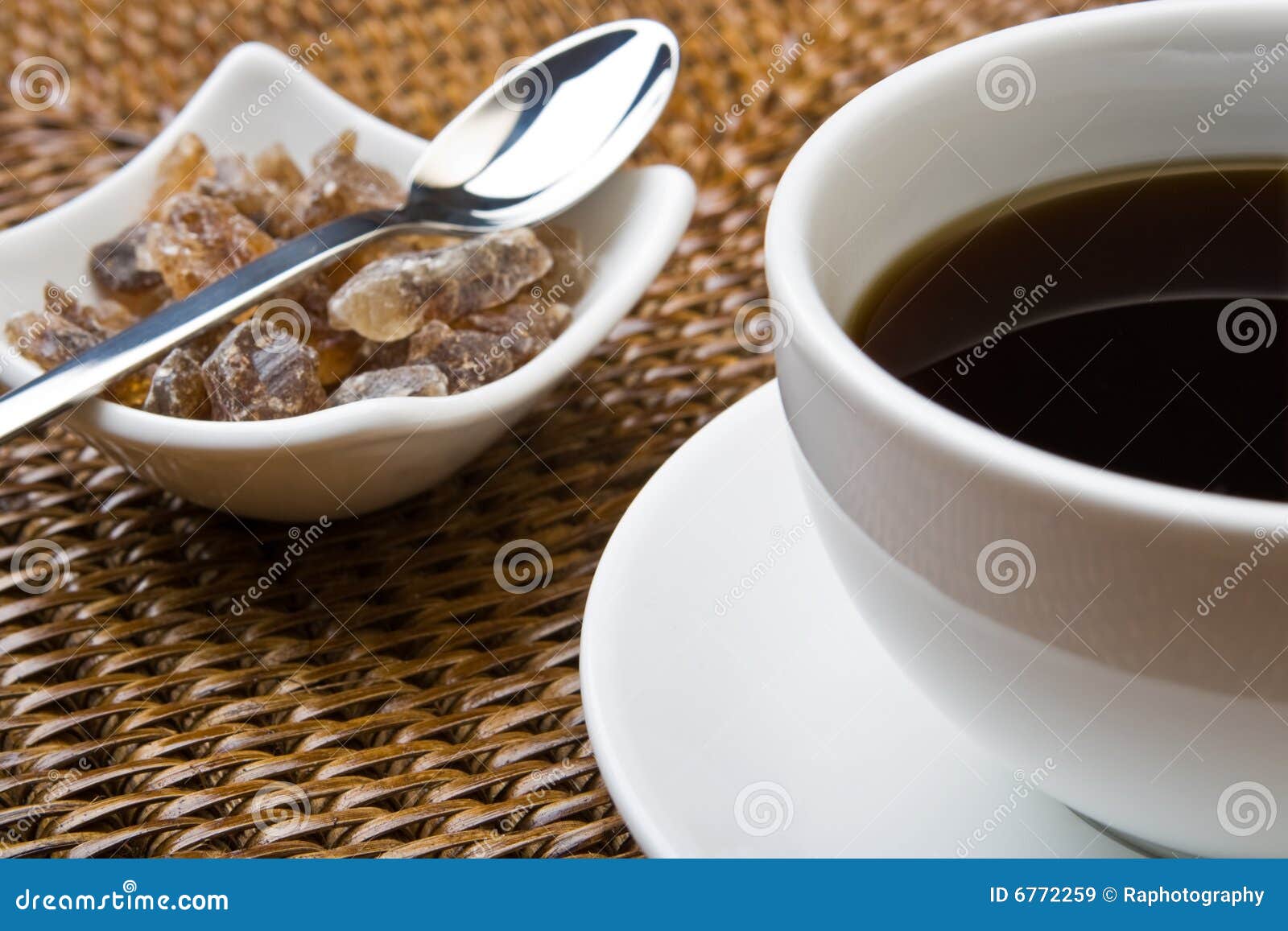Black coffee and sugar stock image. Image of brown, macro 6772259