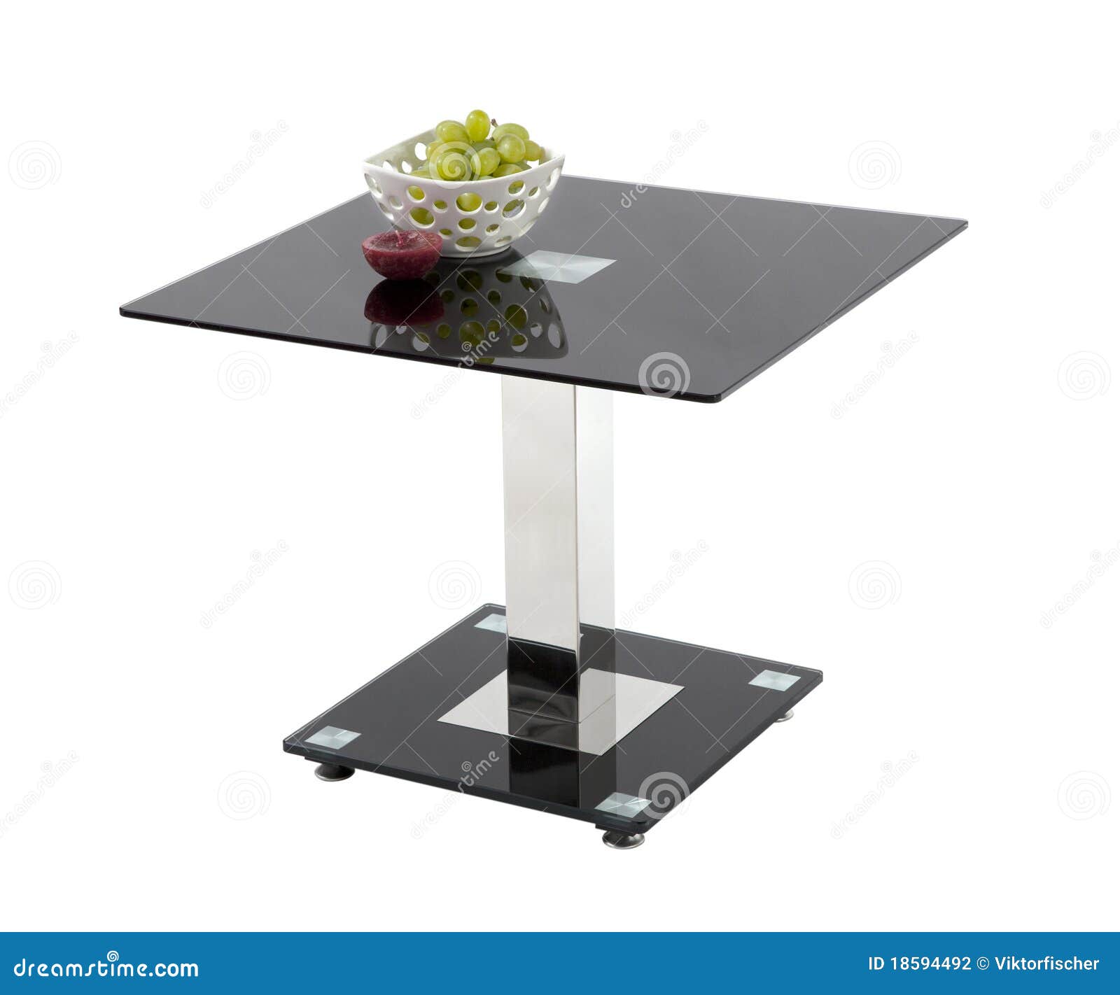 Black coffee table stock photo. Image of table, modern 18594492