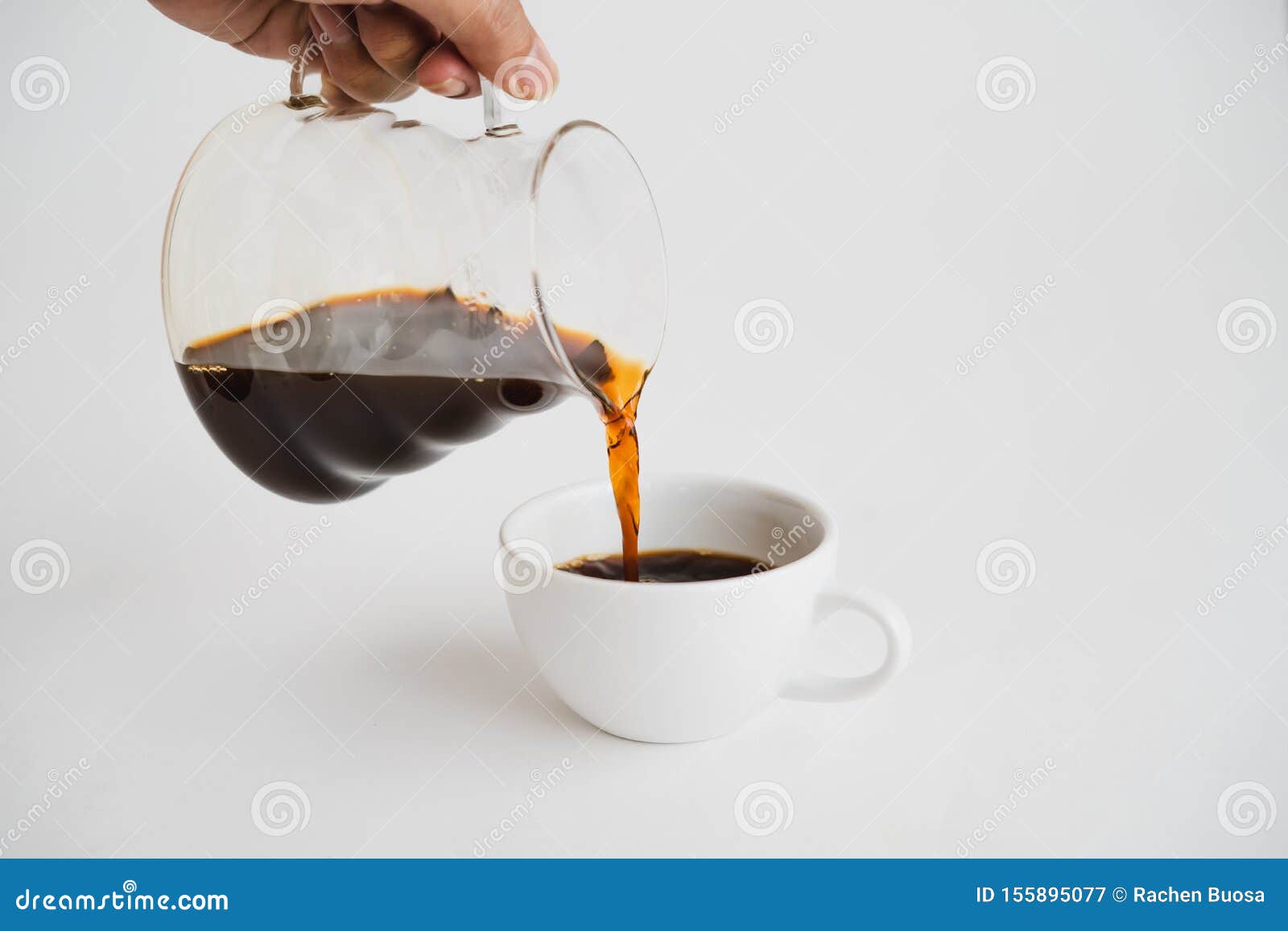 Black Coffee in a White Background Cup Stock Image Image of aroma, breakfast 155895077