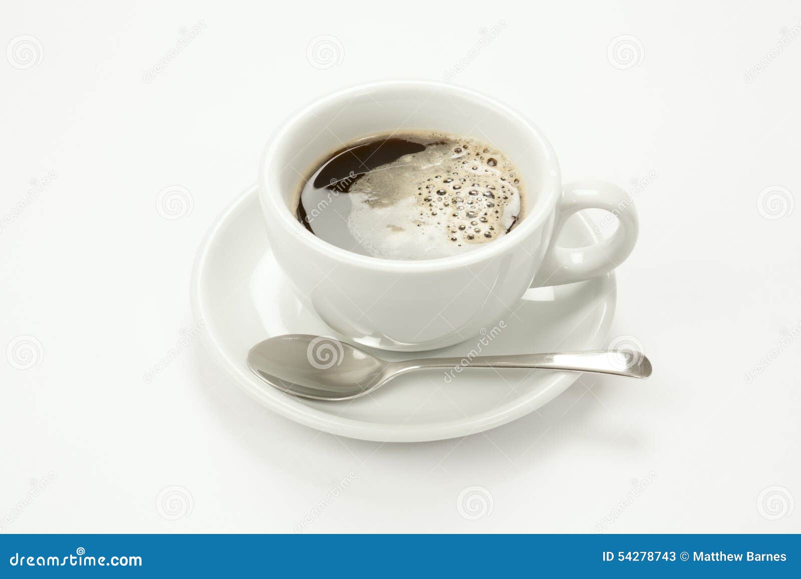 Black coffee in white cup stock image. Image of decafinated - 54278743