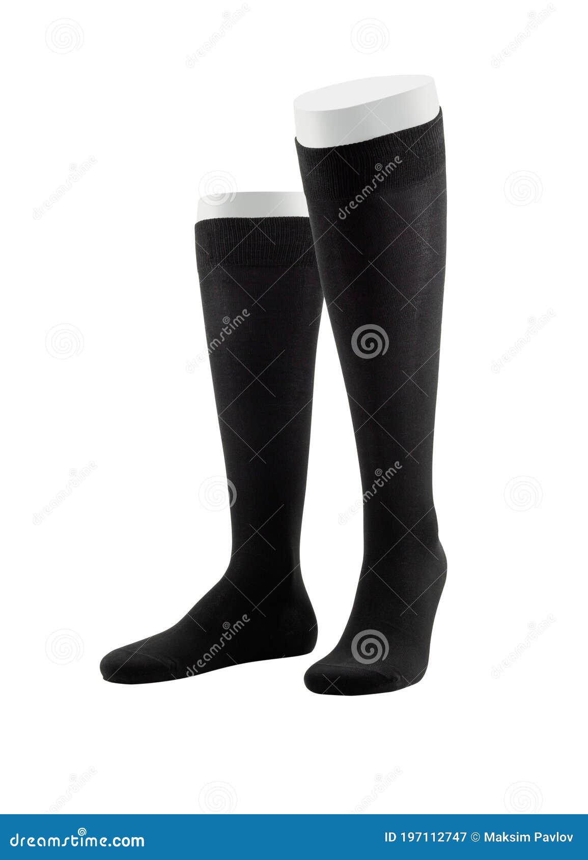 Black Color Socks Isolated on White Background. Three Short Socks Stock ...