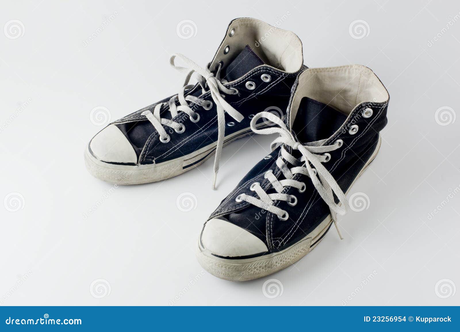 Black Color Vintage Sneakers Stock Photo - Image of fashioned, classic ...