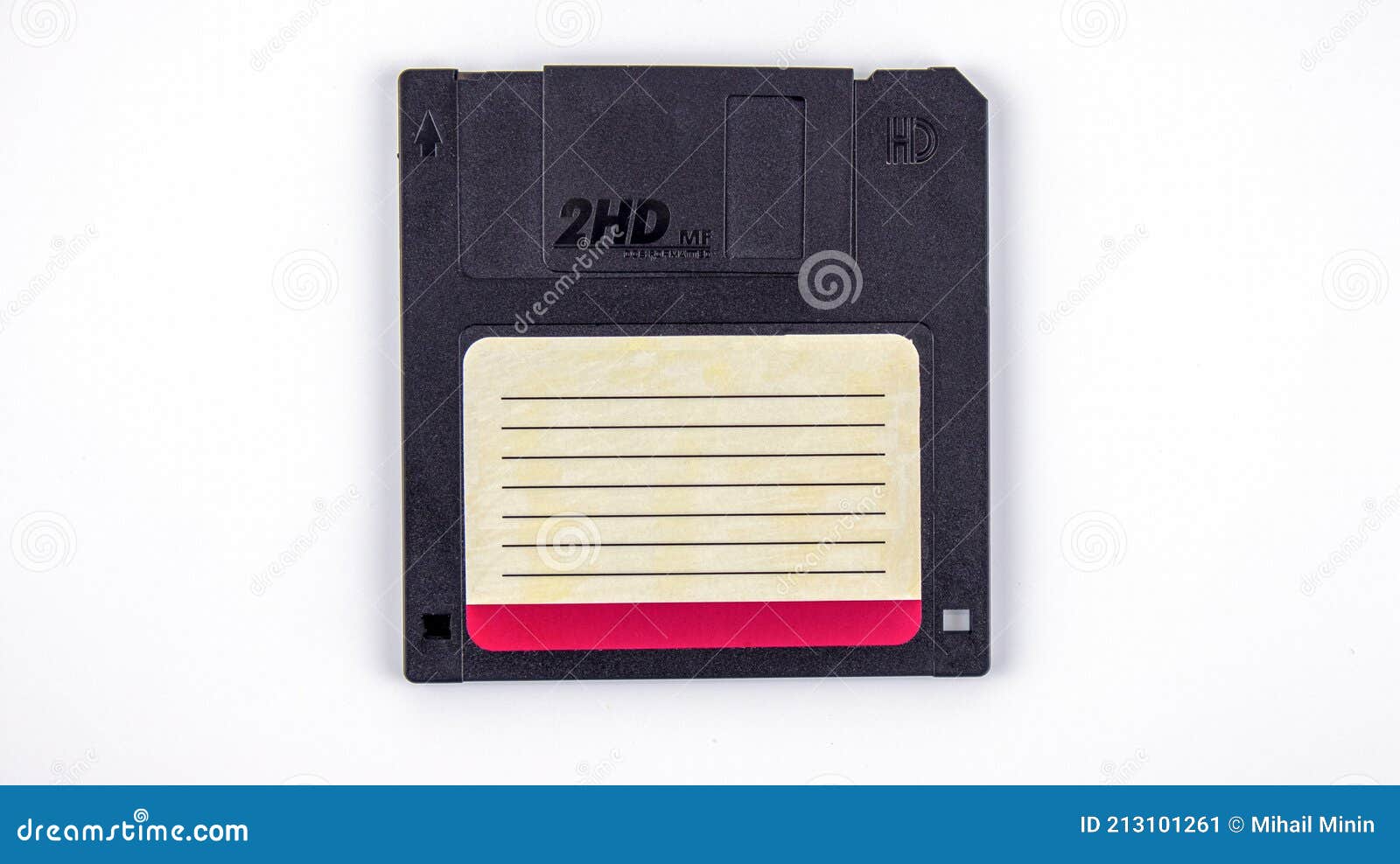 black computer diskette on white background, , mock up