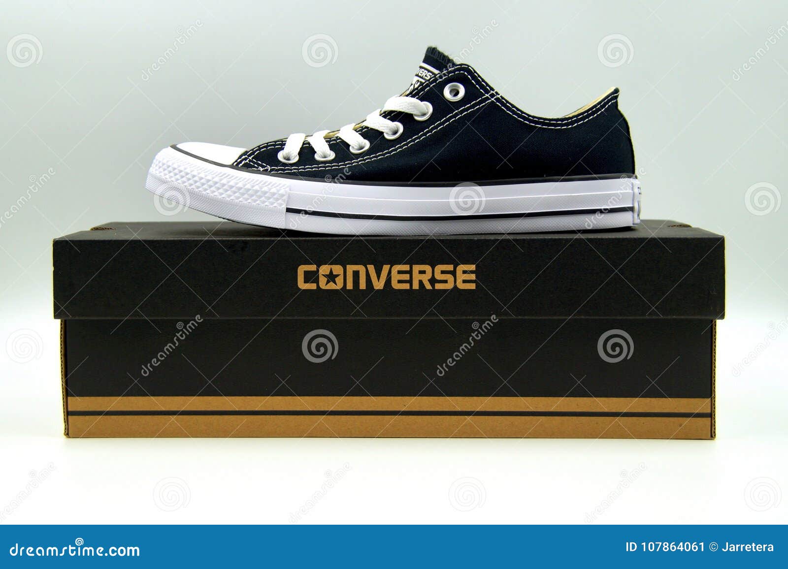 Black Converse Star Low Top Editorial - Image of sneakers: 107864061