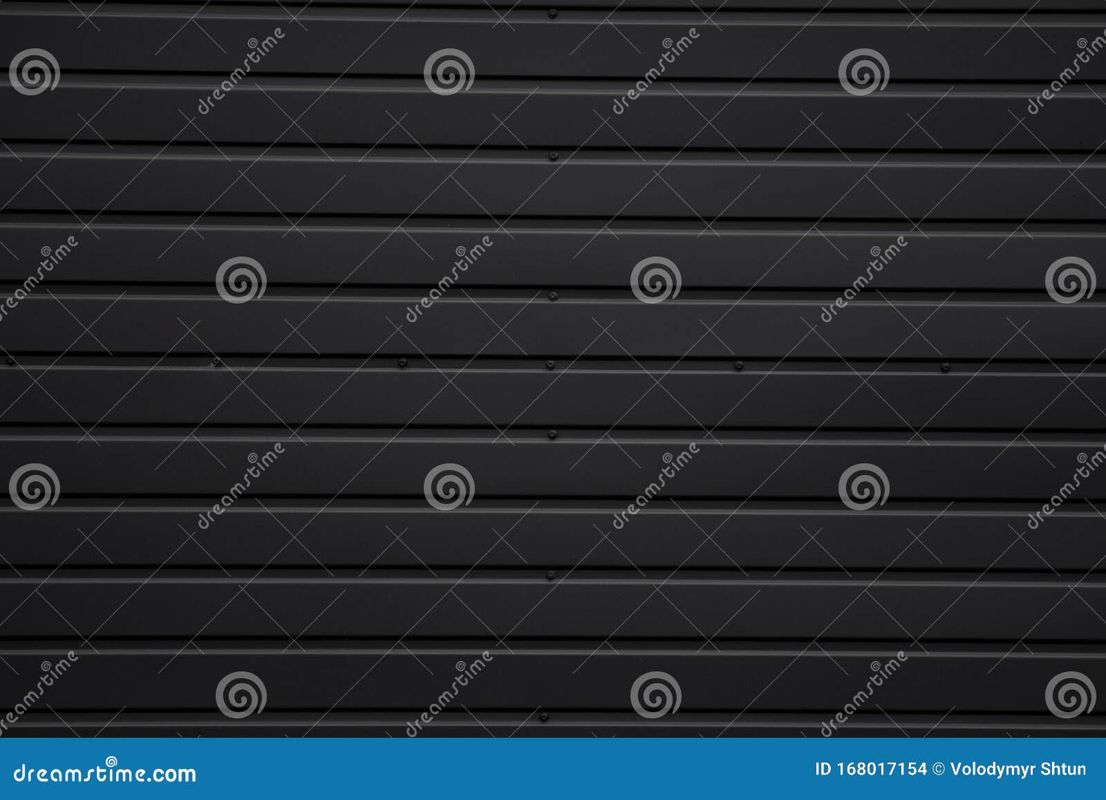 Black Corrugated Metal Sheet Texture Surface of the Wall. Galvanize