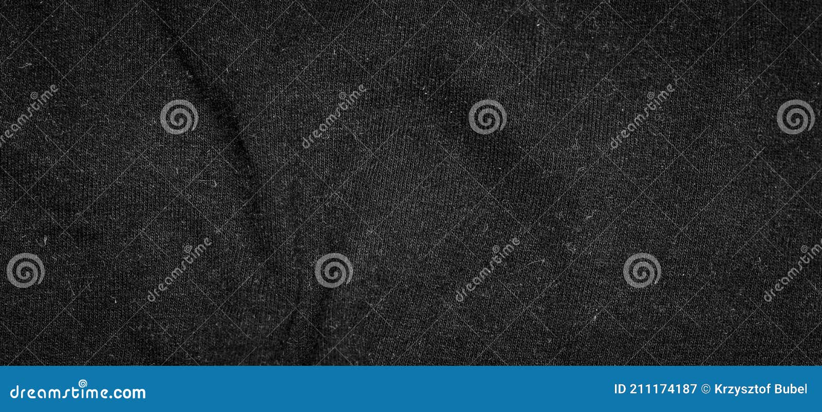 Black Crinkle Cotton Fabric with Visible Details. Background Stock ...