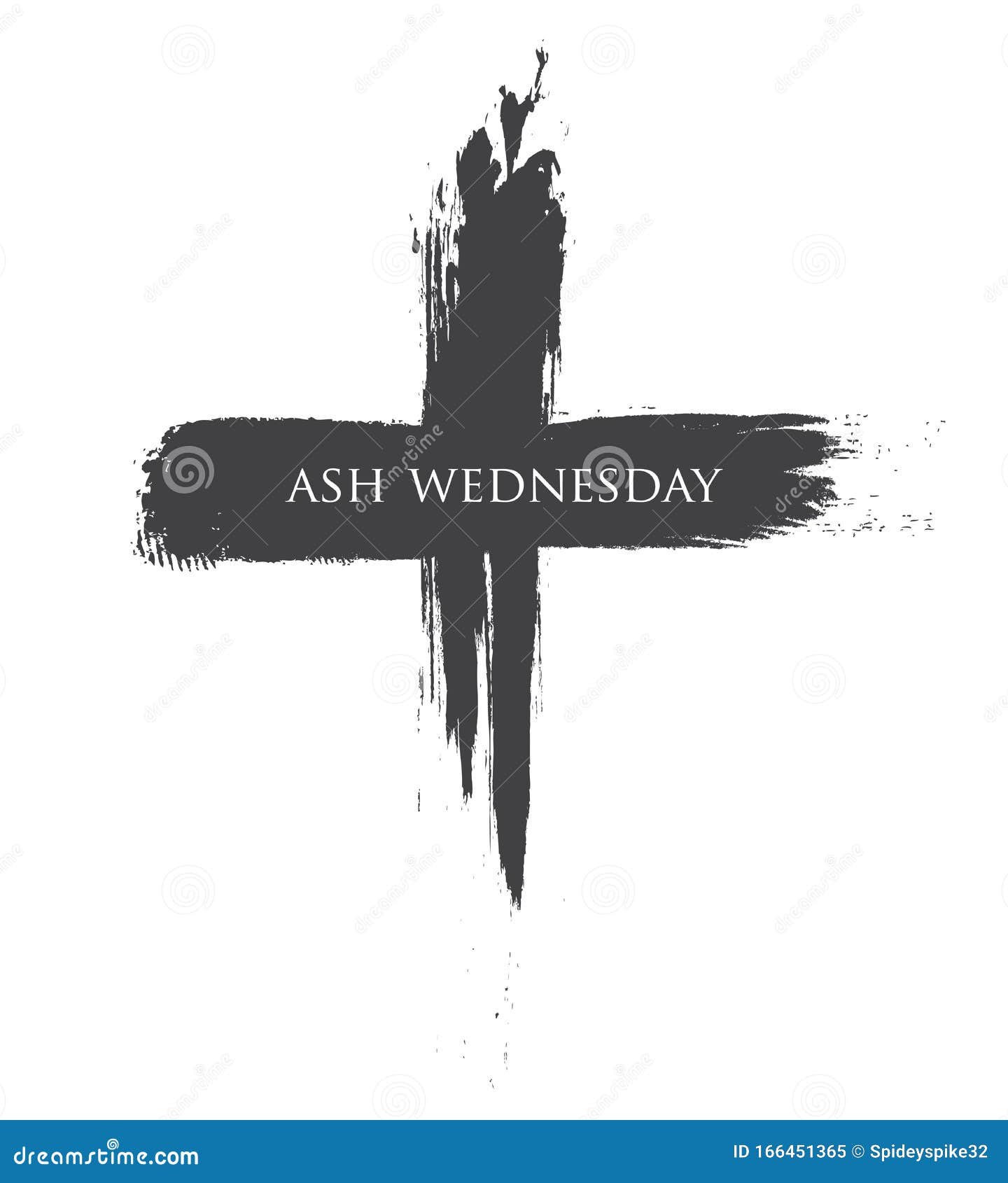 the black cross of ash wednesday