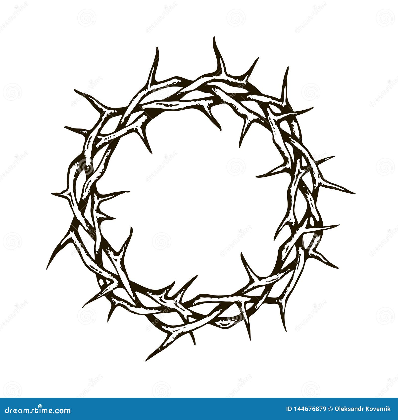 Crown Of Thorns Clipart Black And White
