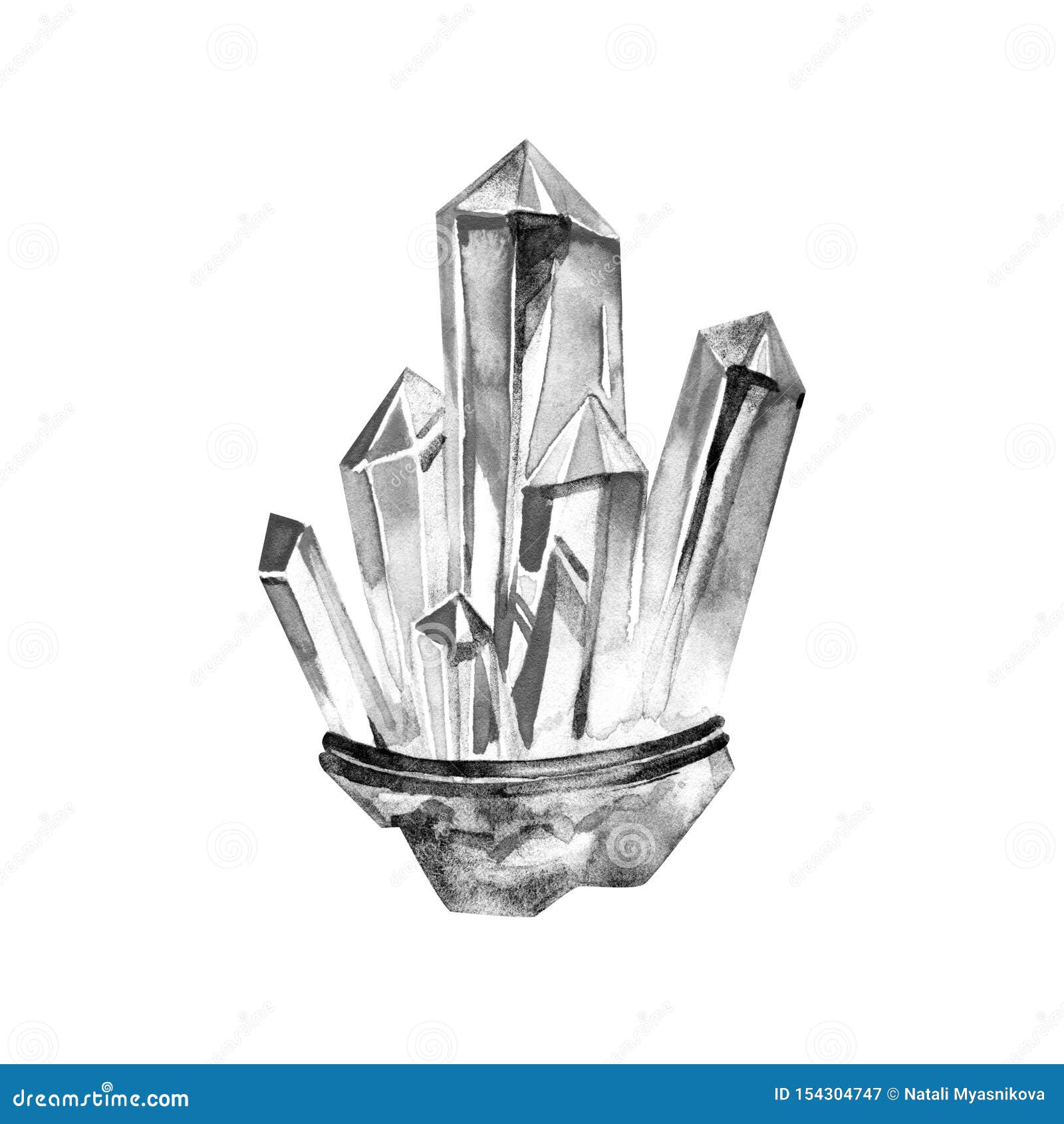 Featured image of post How To Draw A Crystal Cluster 1 to draw a crystal the drawing of which will look as natural as possible you need to take a sheet of special paper for watercolor and a simple pencil