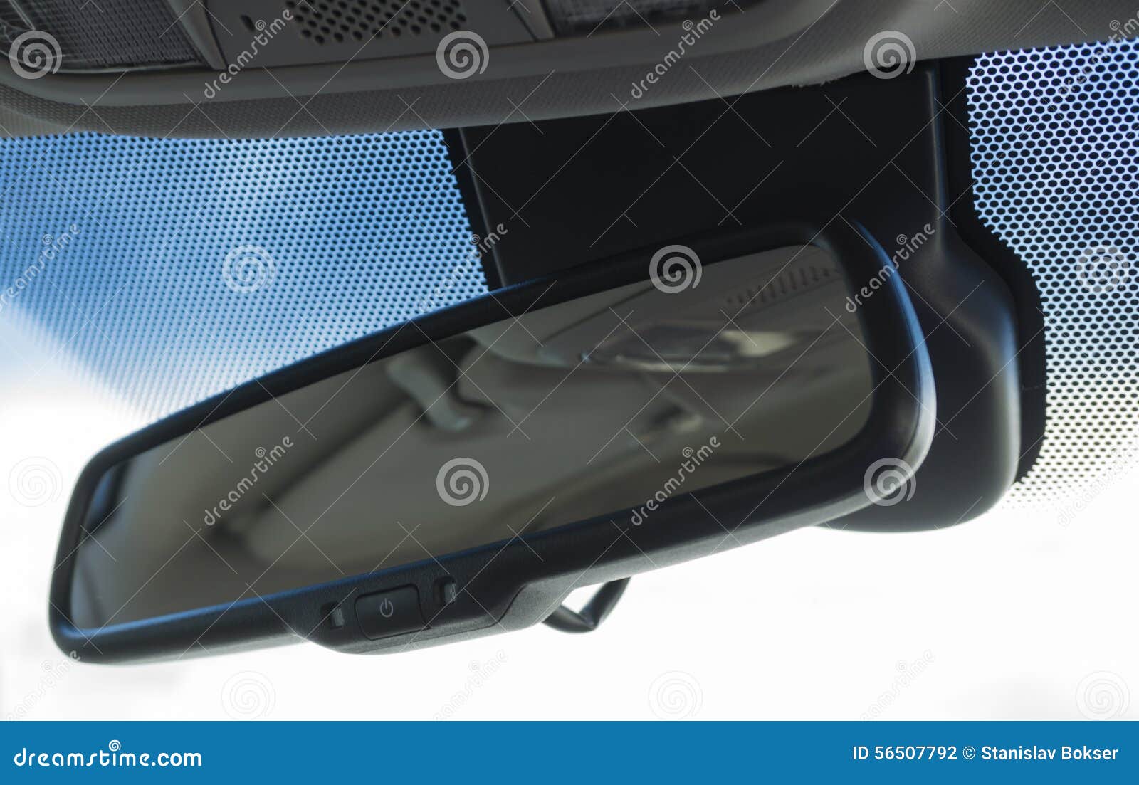 Black Digital Rear View Mirror in the Car Stock Photo Image of nature