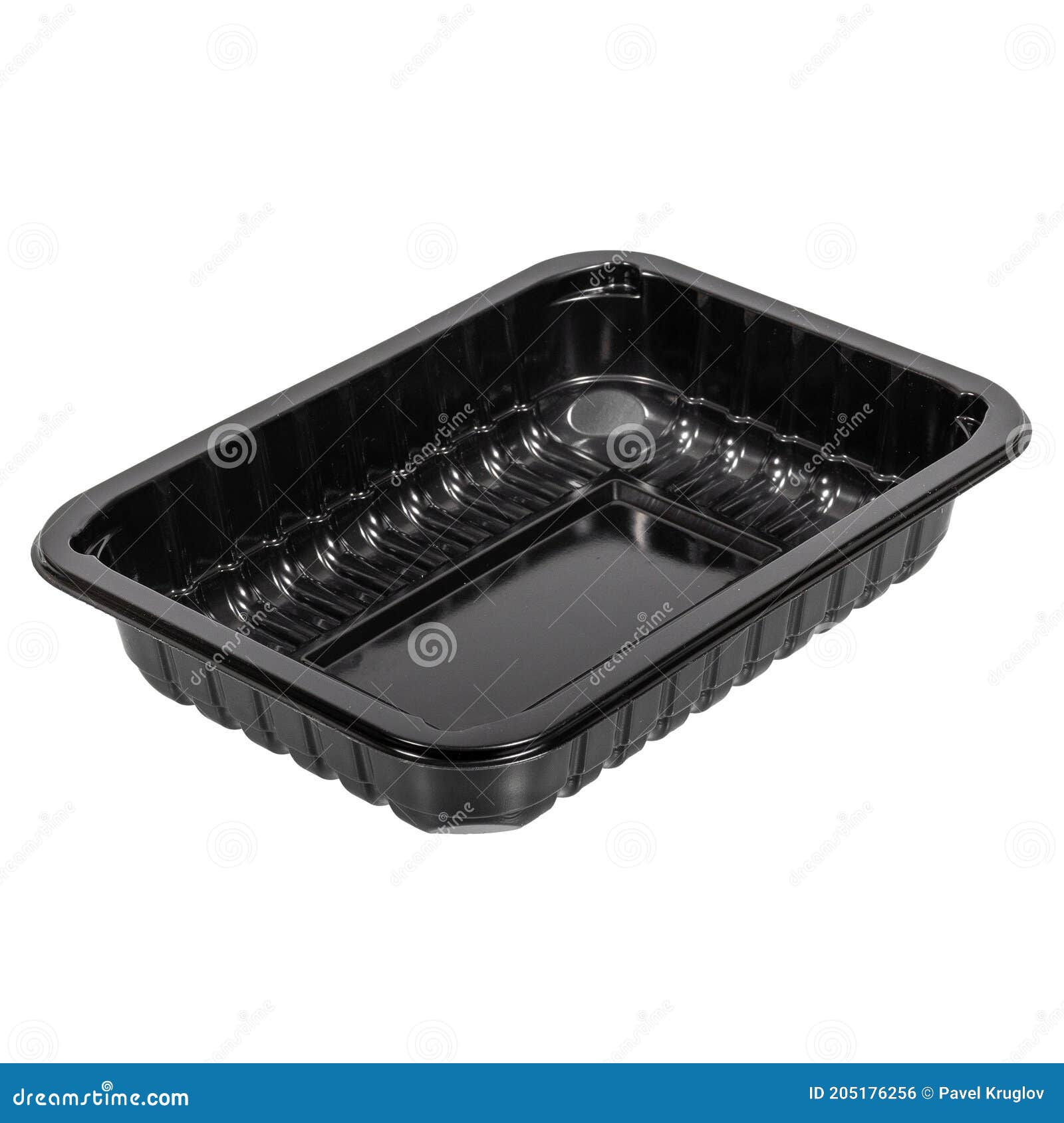 Black Disposable Plastic Food Storage Container without Lid Stock Photo -  Image of plastic, rectangle: 205176256