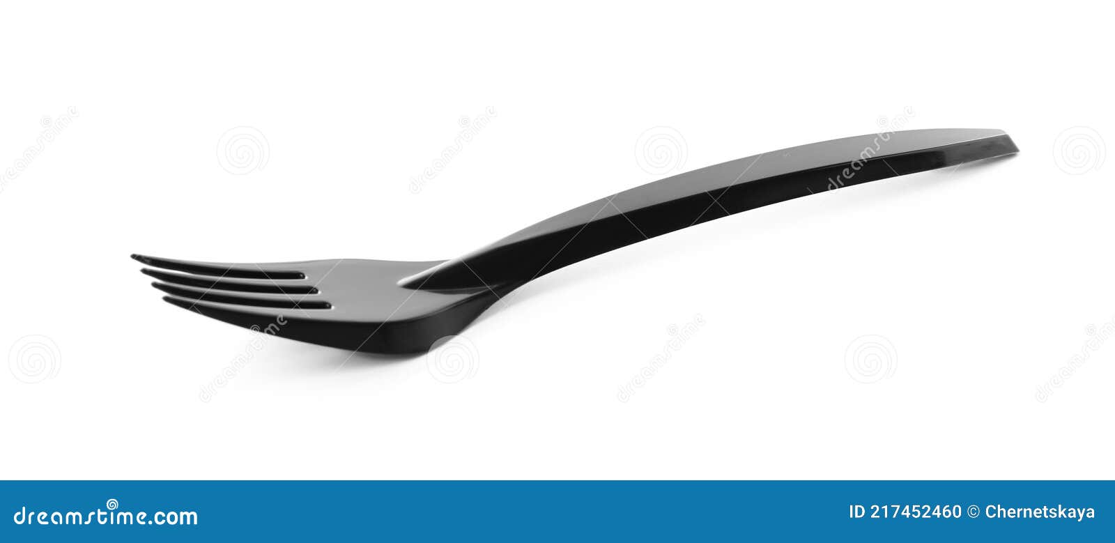 Black Disposable Plastic Fork Isolated on White Stock Photo Image of