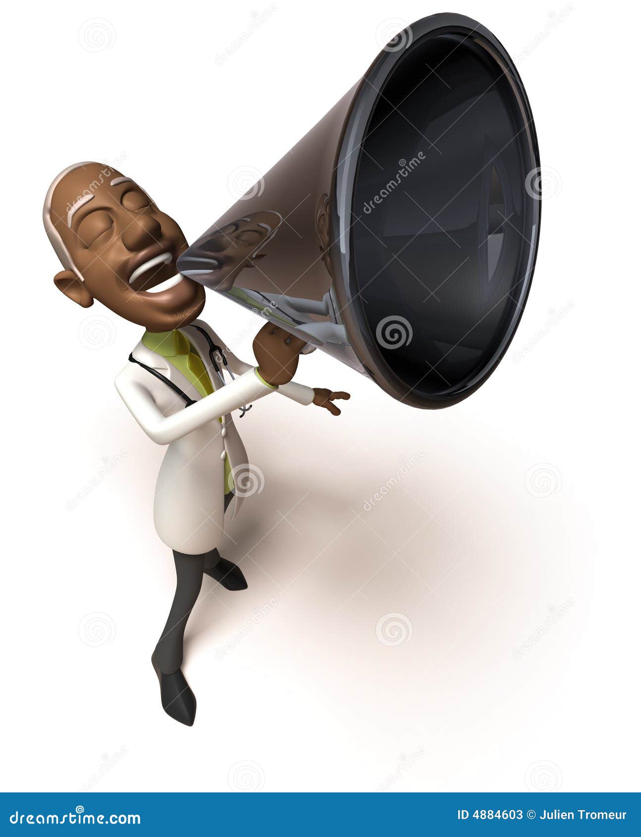 Black doctor speaker stock illustration. Illustration of doctor 4884603