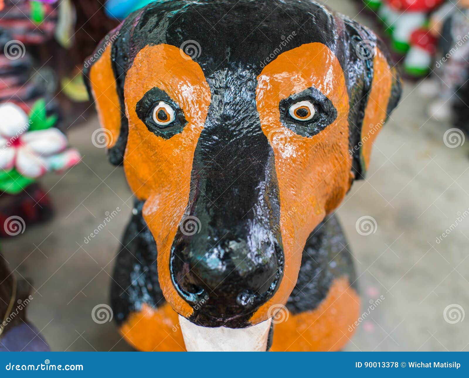 Black Dog Ugly Doll stock photo. Image of statue, pretty 90013378