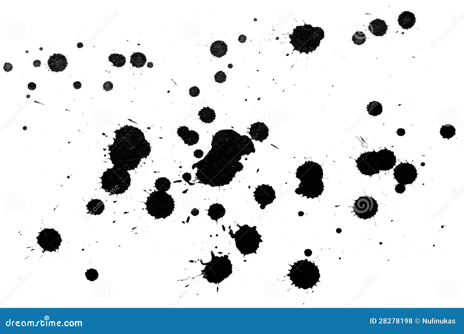 black drop ink splatter