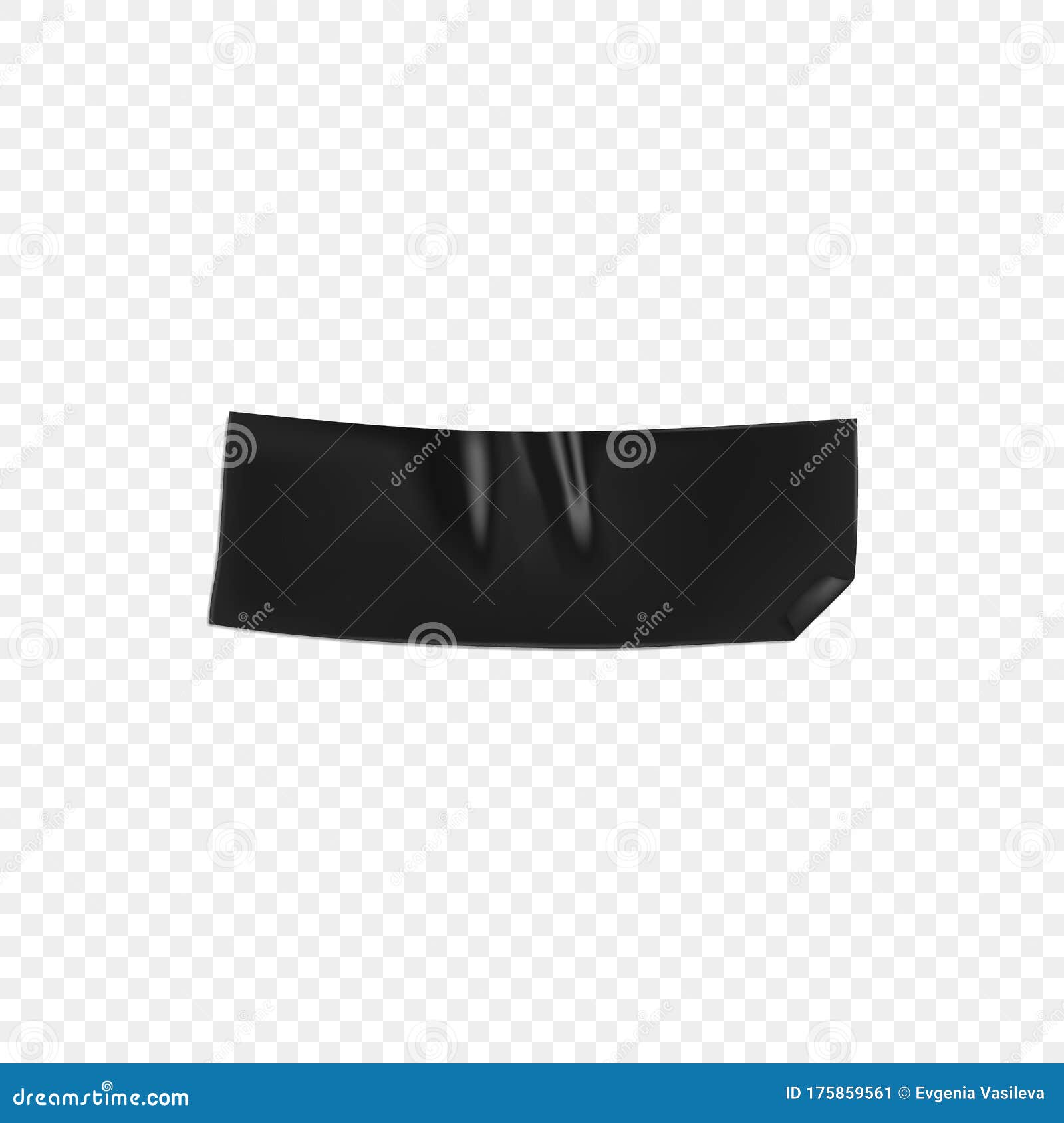 Insulating adhesive sticky black tape realistic Vector Image