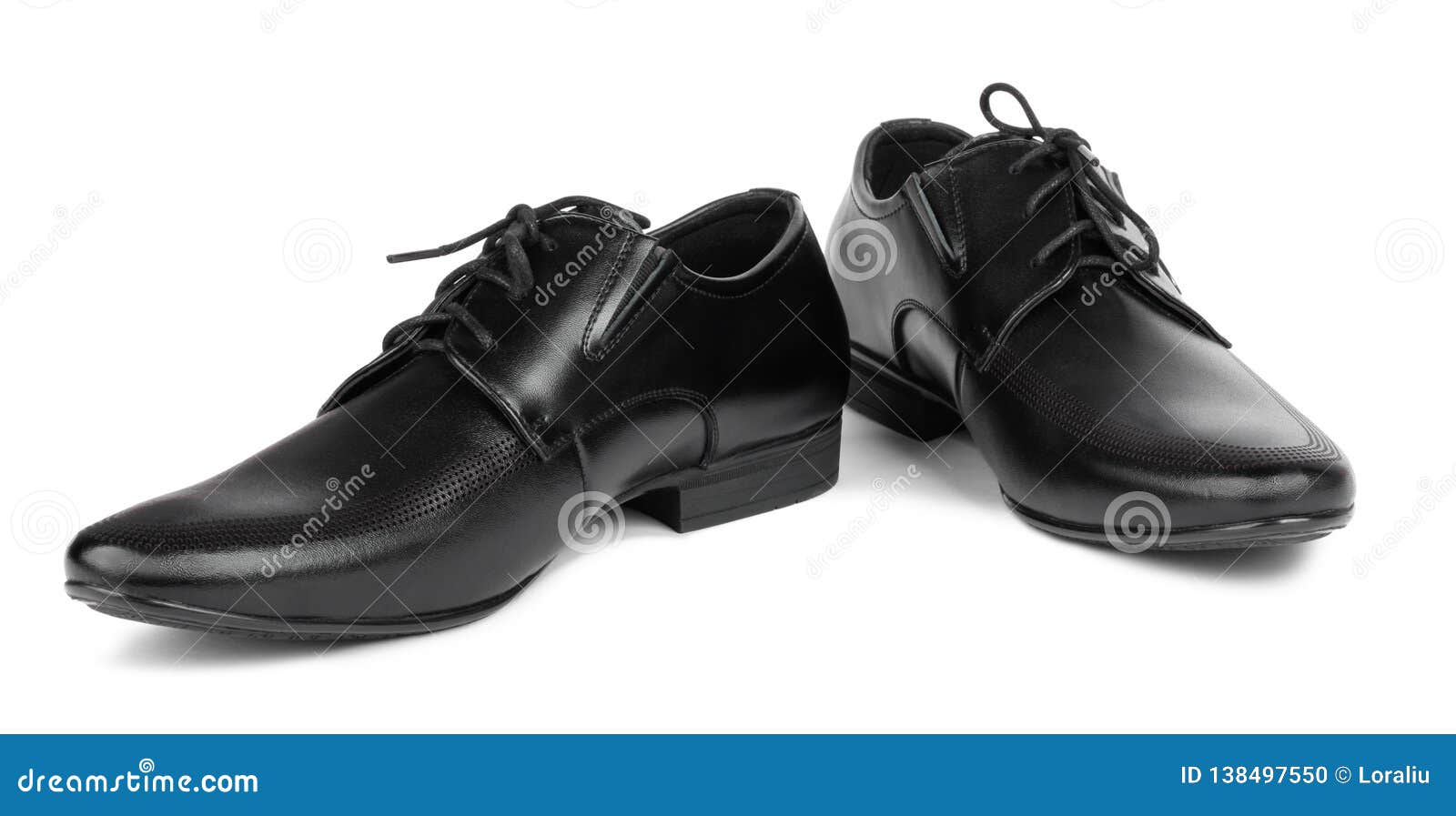 Black Elegant Men`s Shoes on Isolated Background Stock Photo - Image of ...