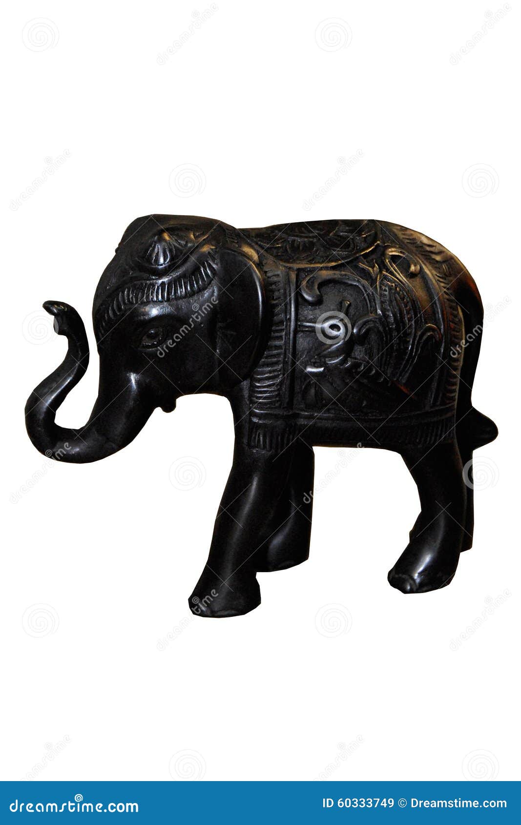 Black Elephant Figure stock image. Image of still, ivory - 60333749