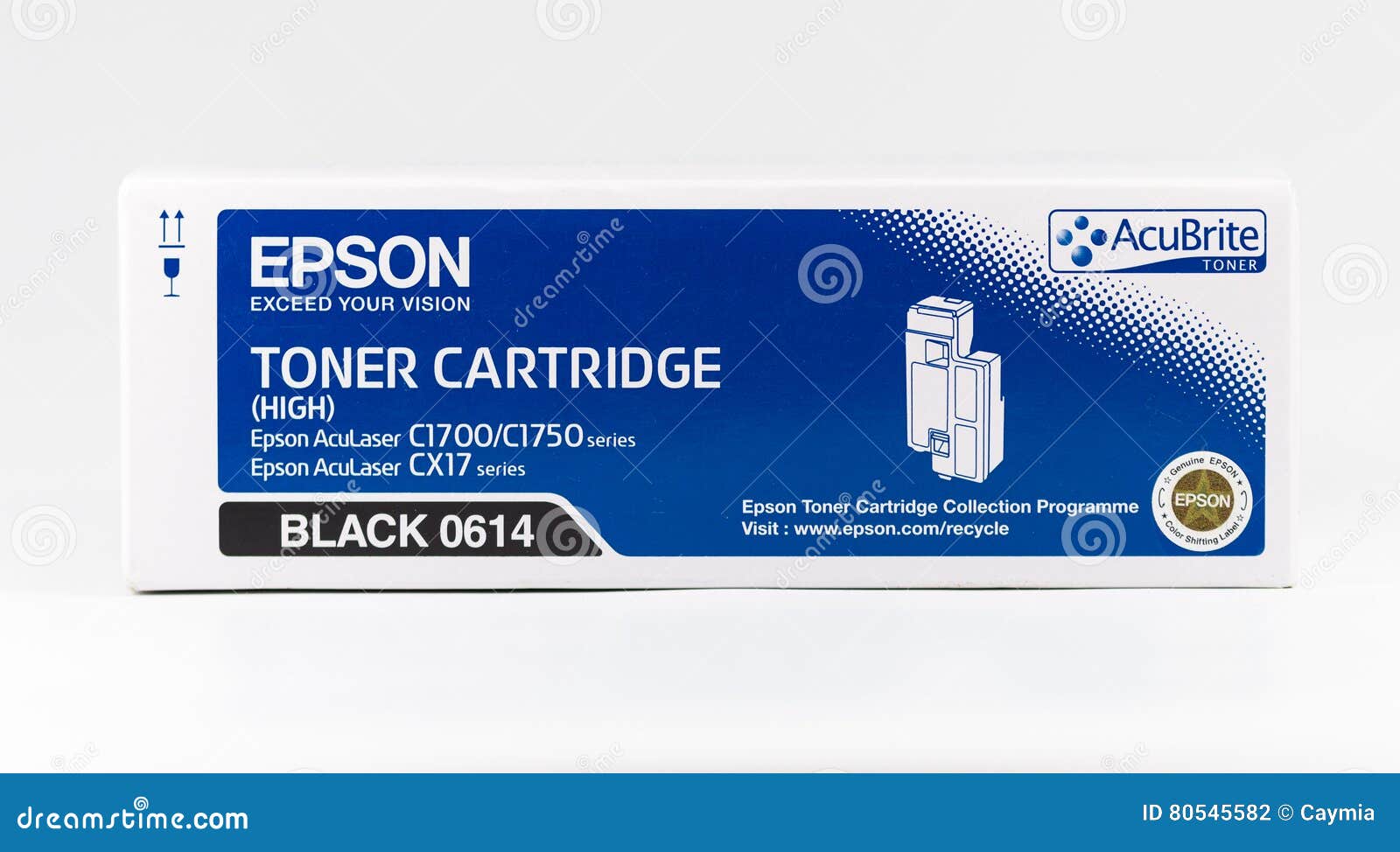 Black Epson Toner Cartridge on a White Background. Editorial Photography -  Image of toner, background: 80545582