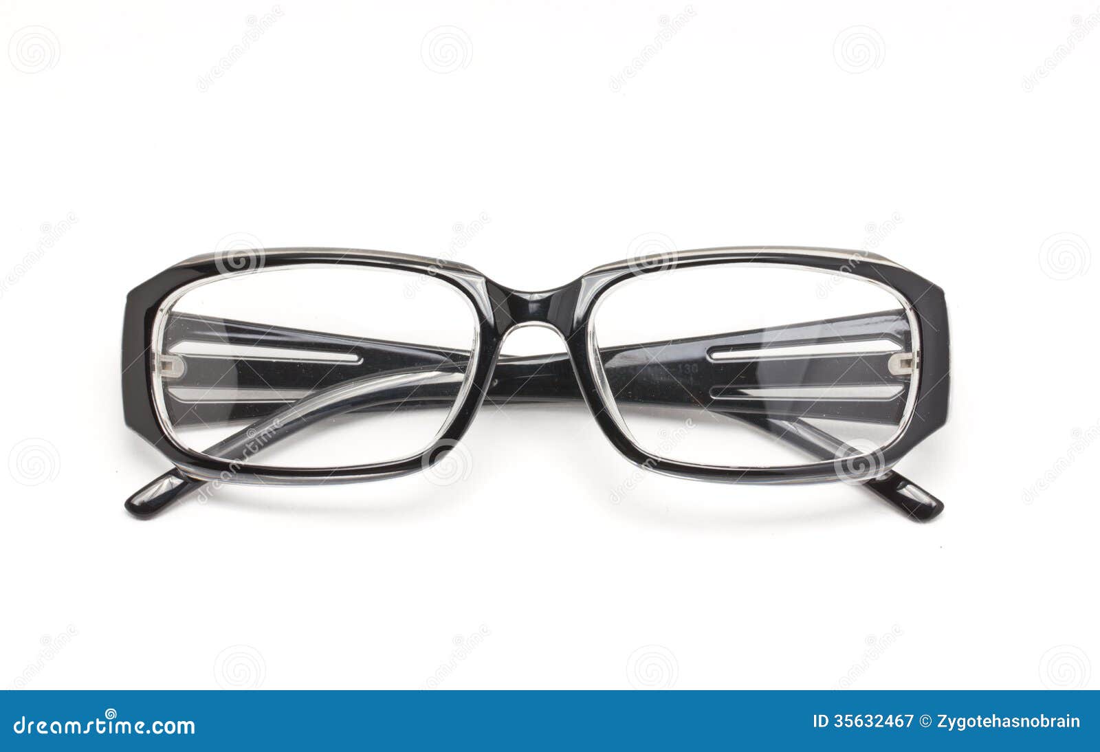 Black Eye Glasses. stock image. Image of nearsighted - 35632467